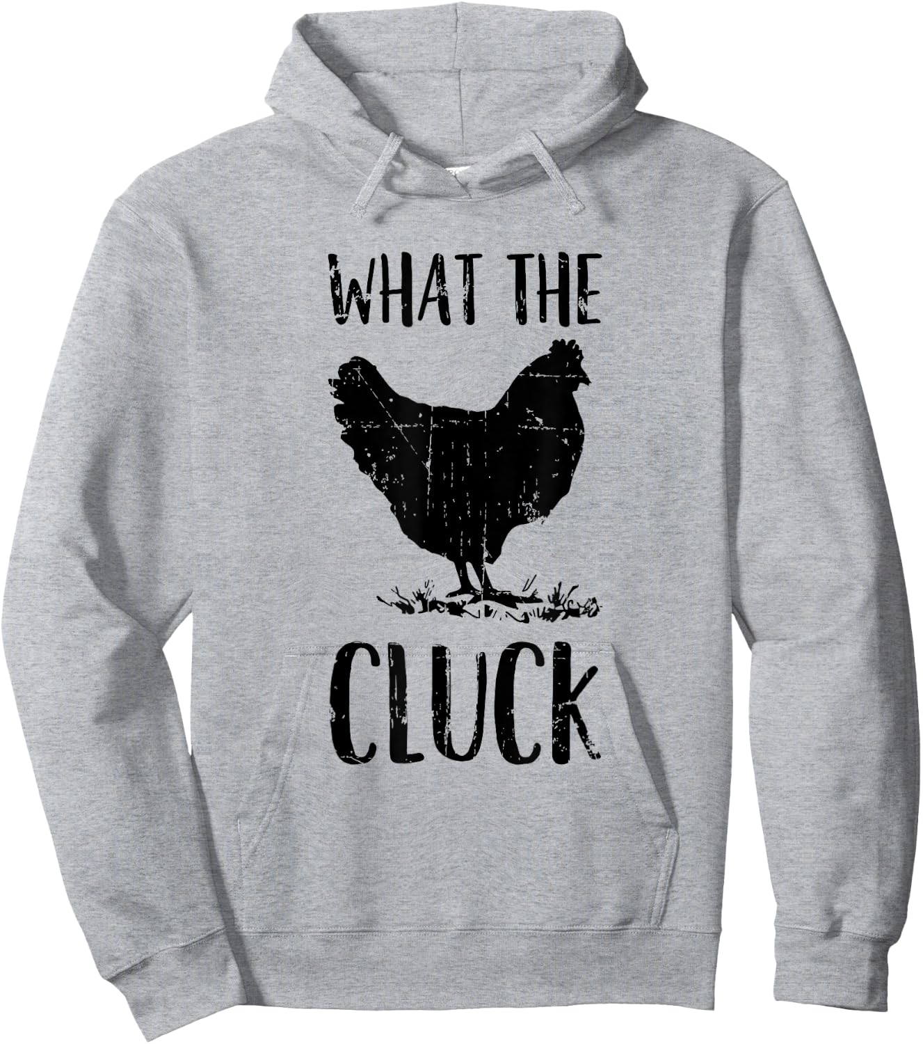 What the Cluck - Funny Gift Chicken Farmer - Chicken Hoodie - Hoodie | Ash