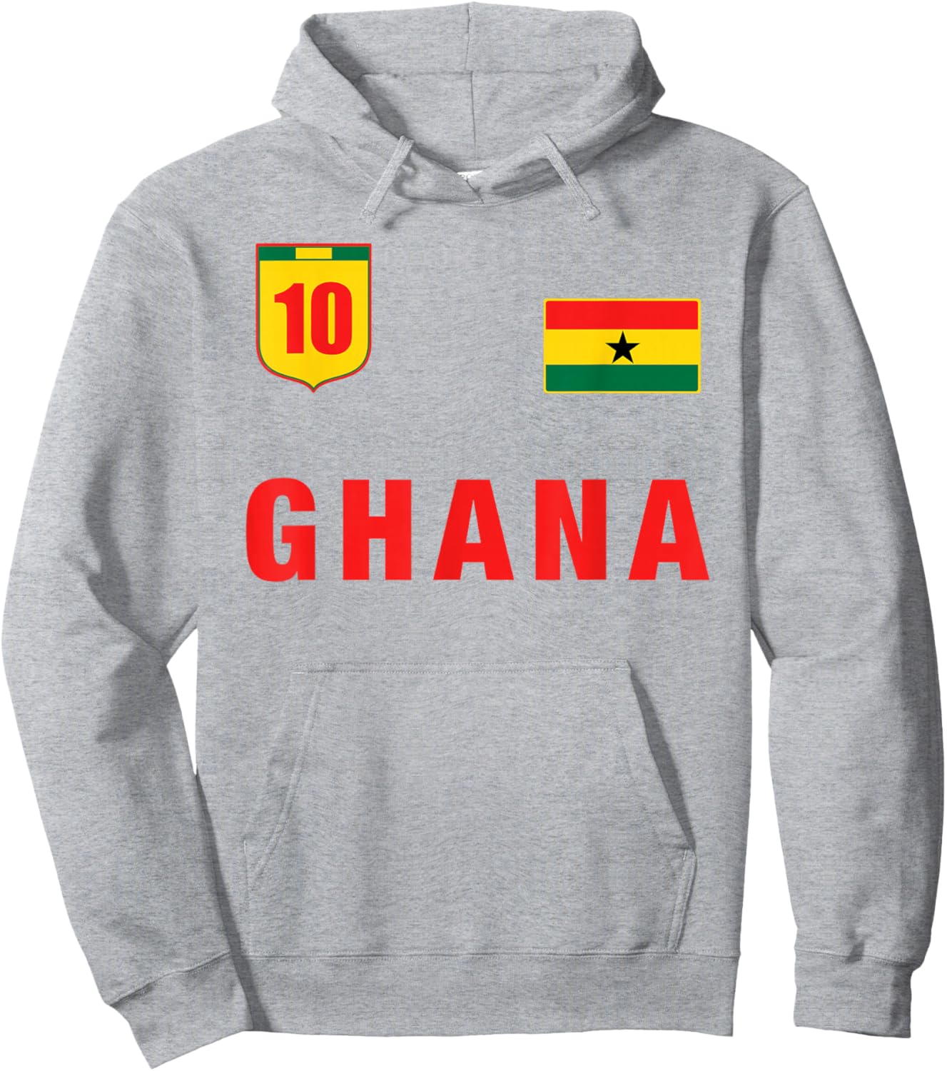 Ghana Fussball Team Fan Trikot Weiß Ghana Outfit Design Hoodie - Hoodie | Ash