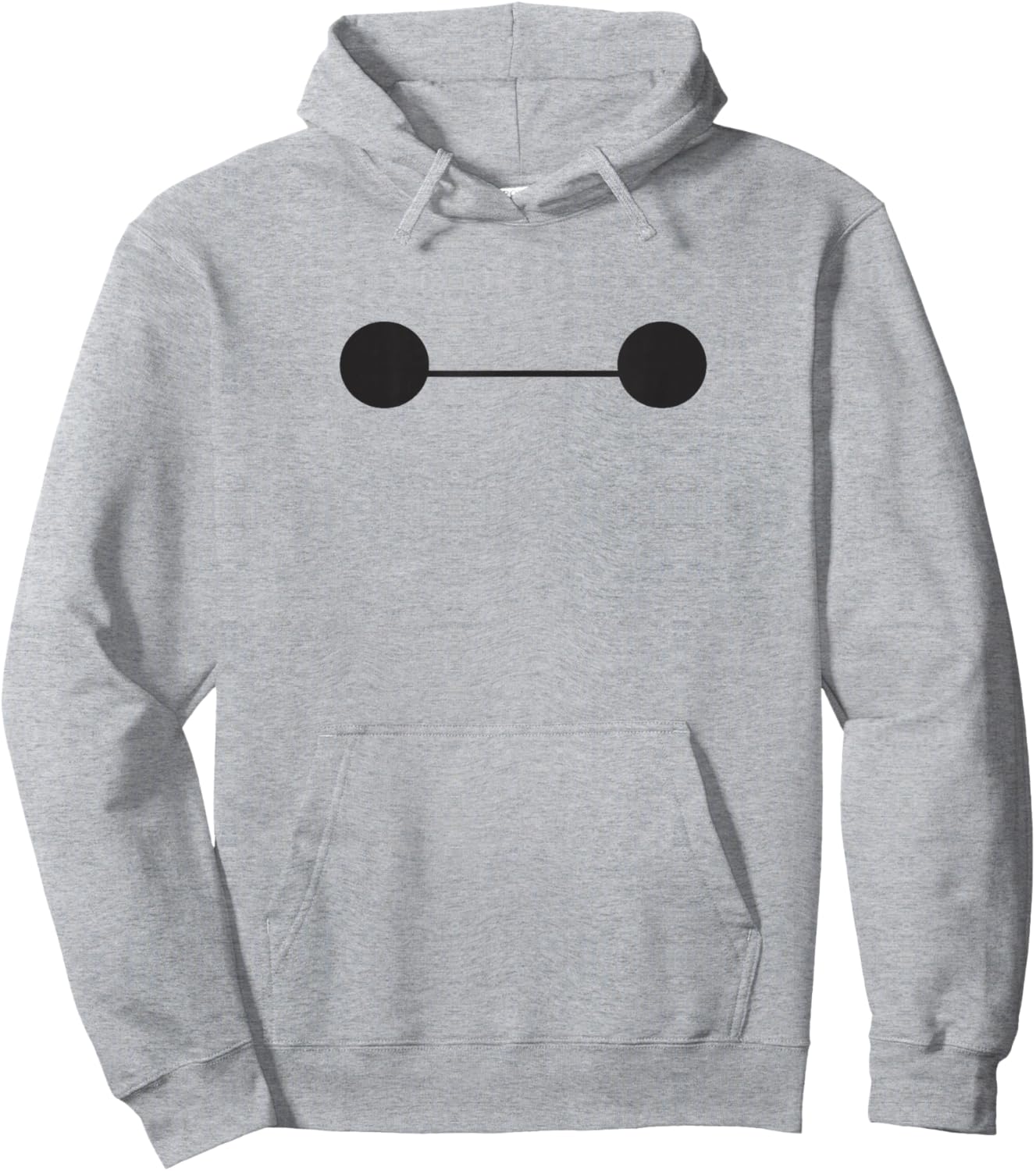 Disney Big Hero 6 Baymax Big Cute Face Hoodie - Hoodie | Ash