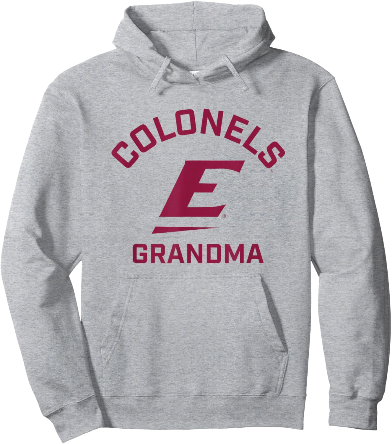 Eastern Kentucky University EKU Colonels Arched Grandma Hoodie - Hoodie | Ash