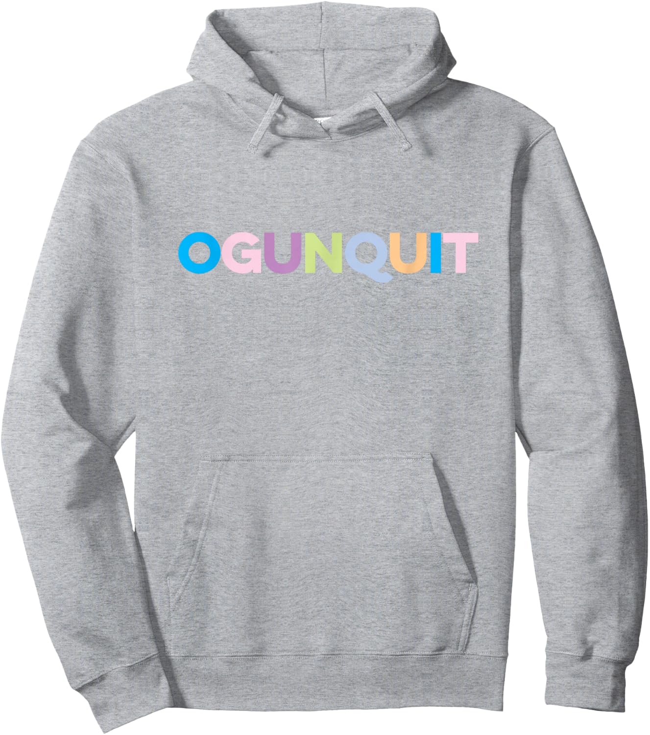Ogunquit Maine Colorful Vacation Hoodie - Hoodie | Ash