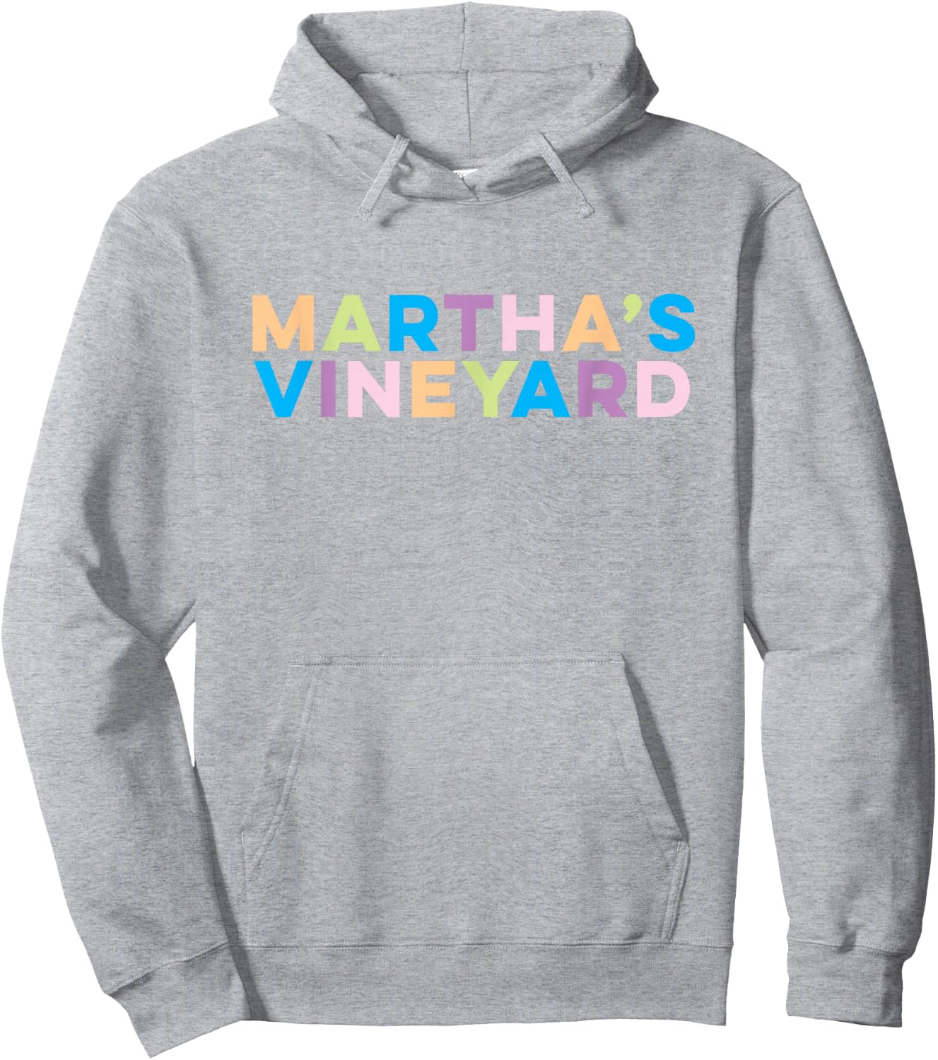Martha's Vineyard Colorful Vacation Hoodie - Hoodie | Ash