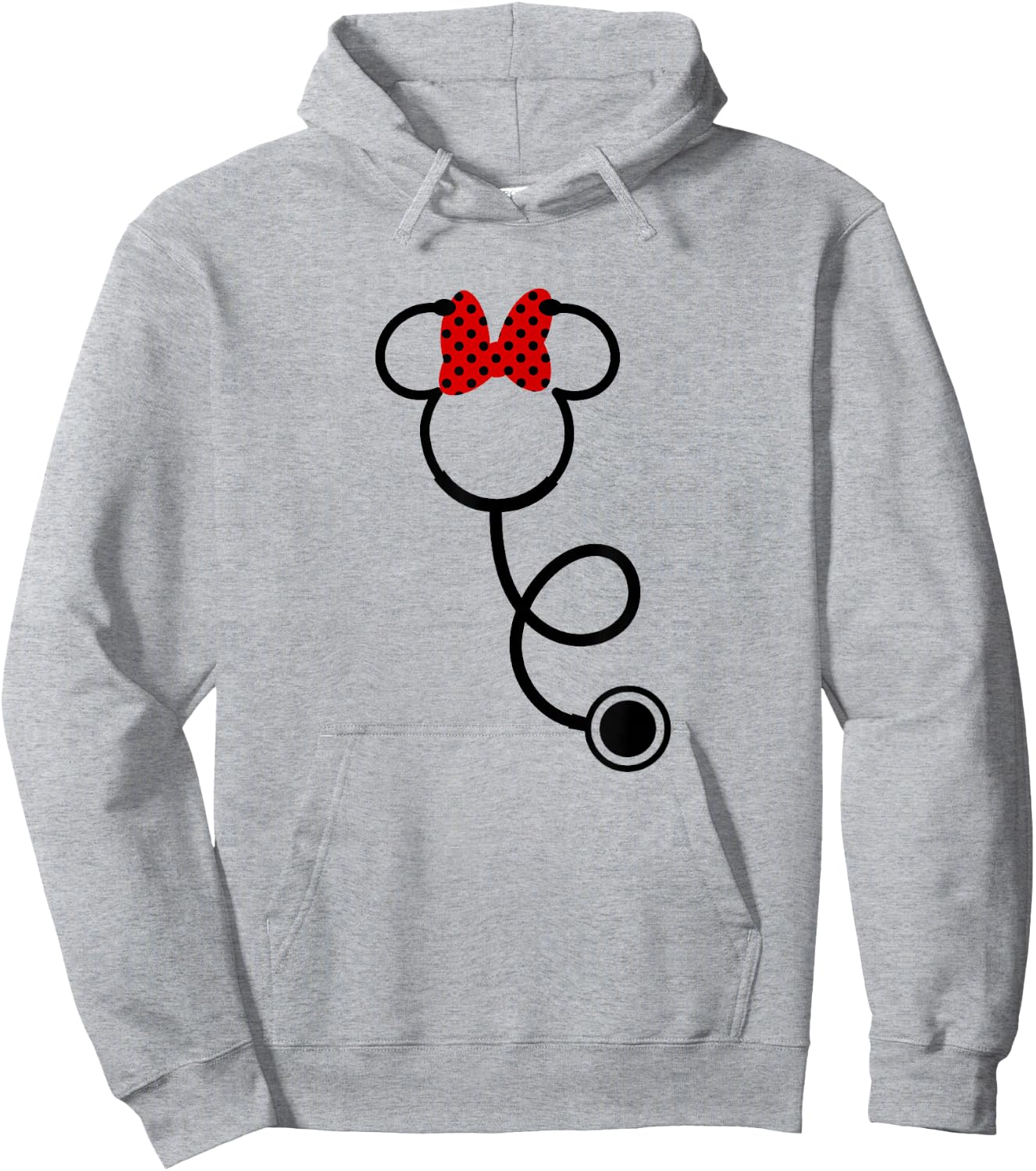 Disney Nurse's Day Minnie Mouse Stethoscope Small Hoodie - Hoodie | Ash