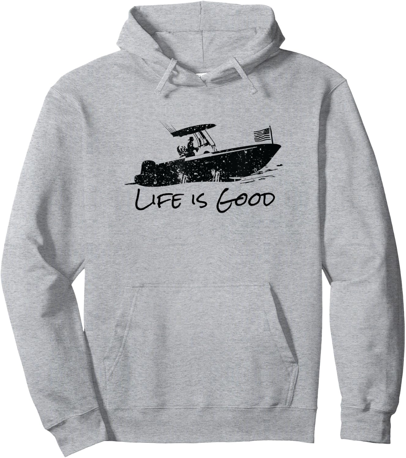 Center Console, Boating, Fishing Boat, Pontoon, TriToon Hoodie - Hoodie | Ash