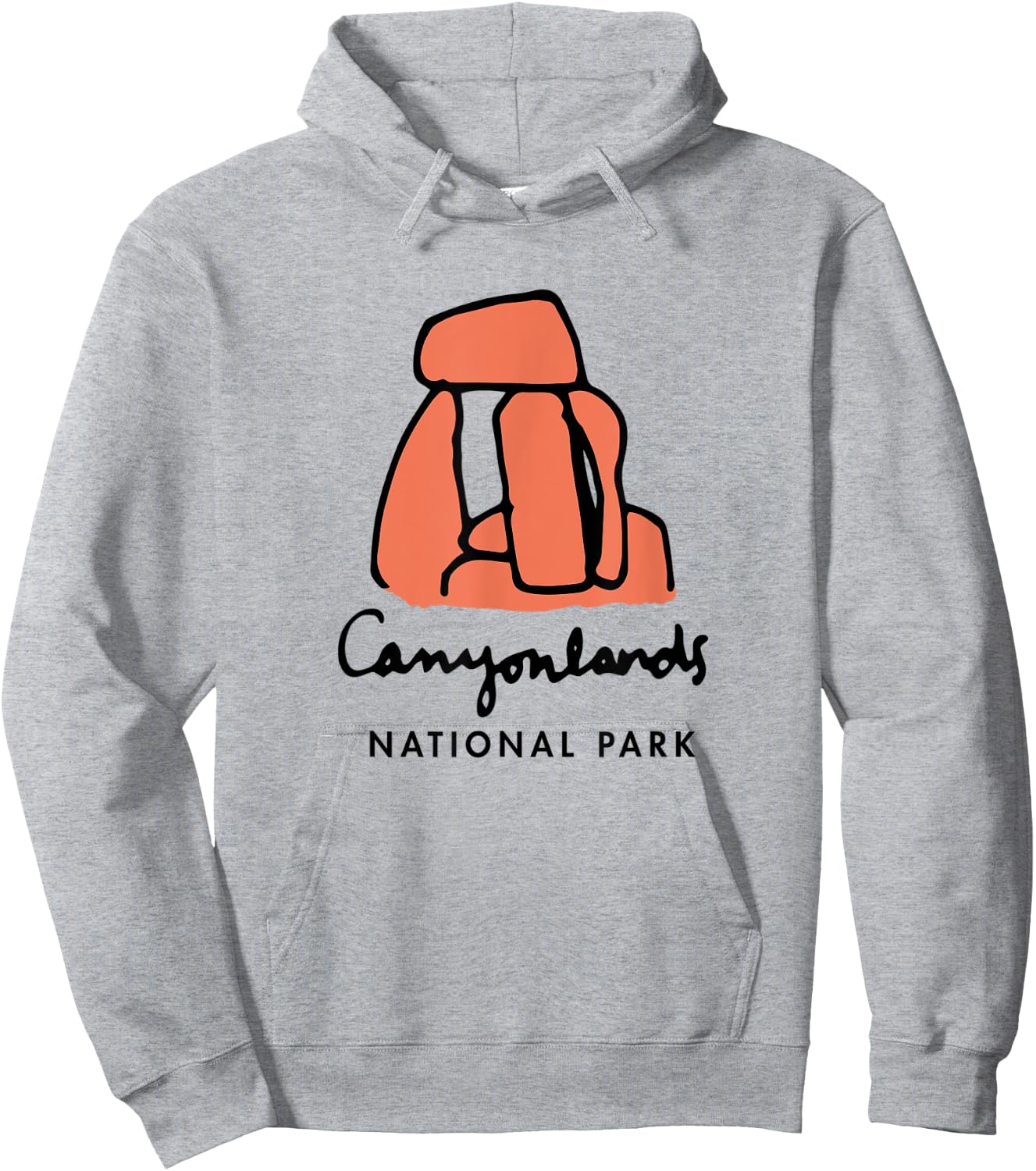 Family Vacation Design - Retro Canyonlands National Park Hoodie - Hoodie | Ash
