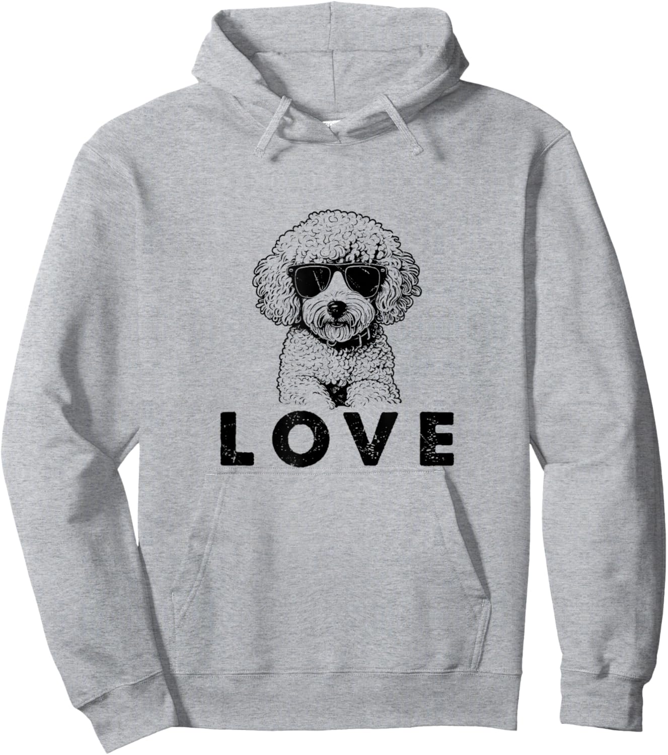 I Love My Poochon Dog Gifts for Dog Lovers Men Women Poochon Hoodie - Hoodie | Ash
