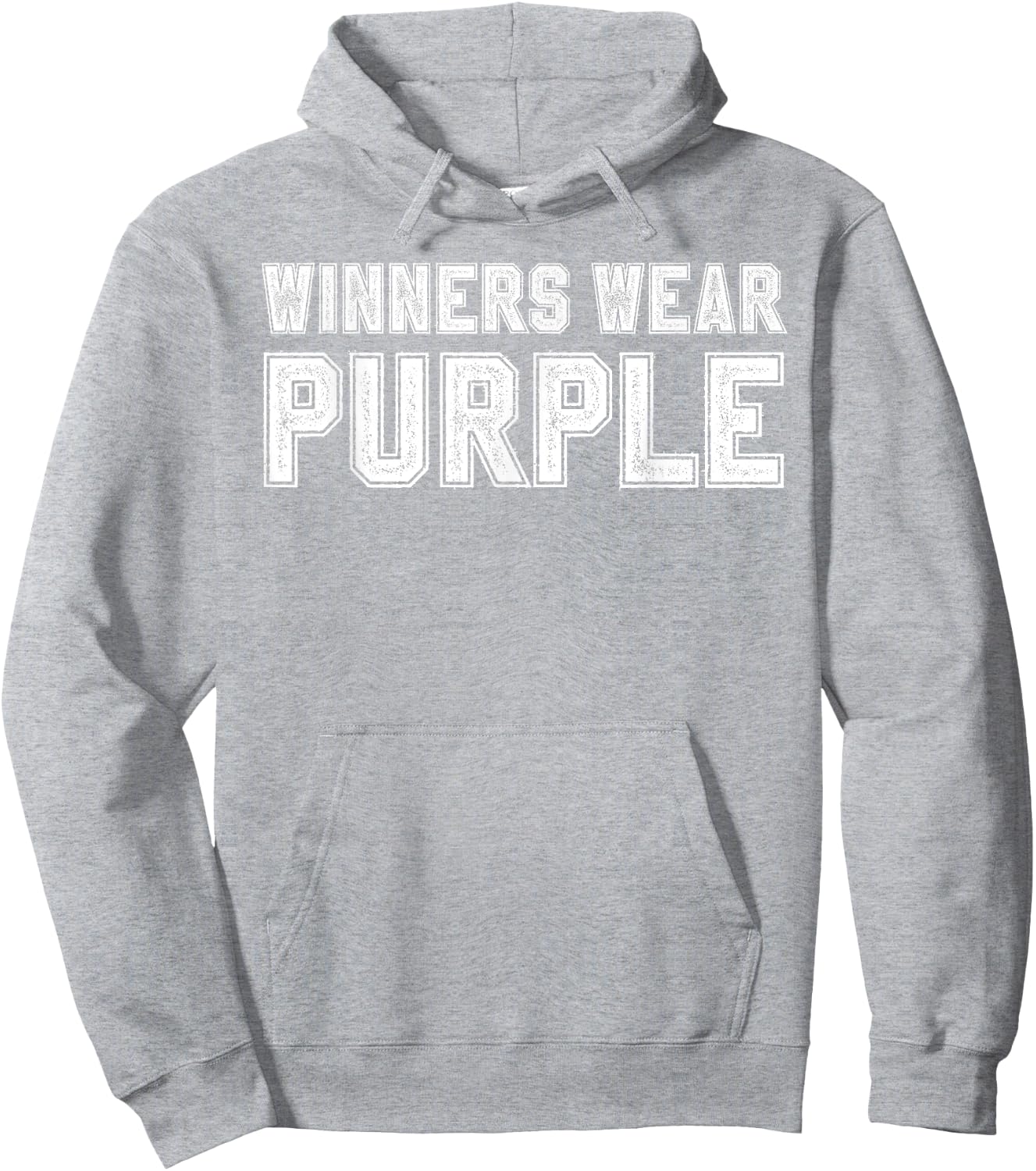 Winners Wear Purple Color War Camp Team Game Competition Hoodie - Hoodie | Ash