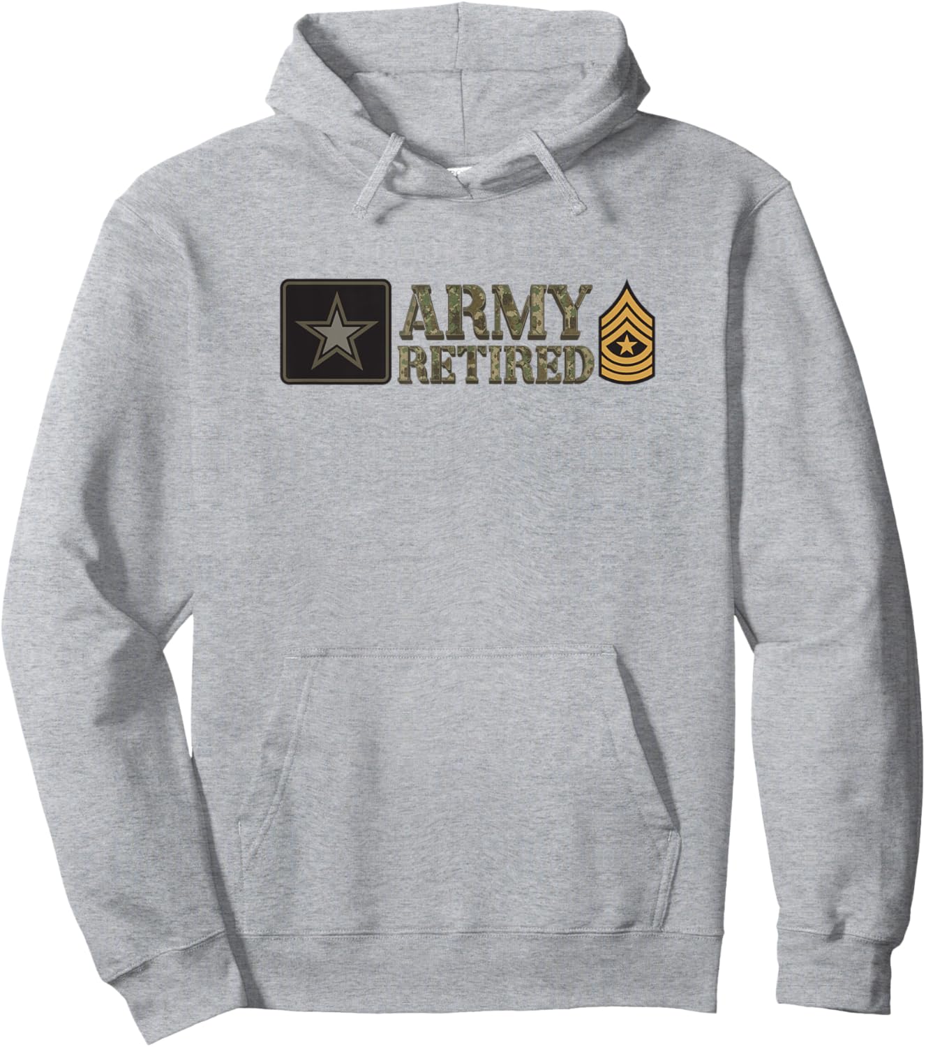 Army Sergeant Major (SGM) Retired Hoodie - Hoodie | Ash