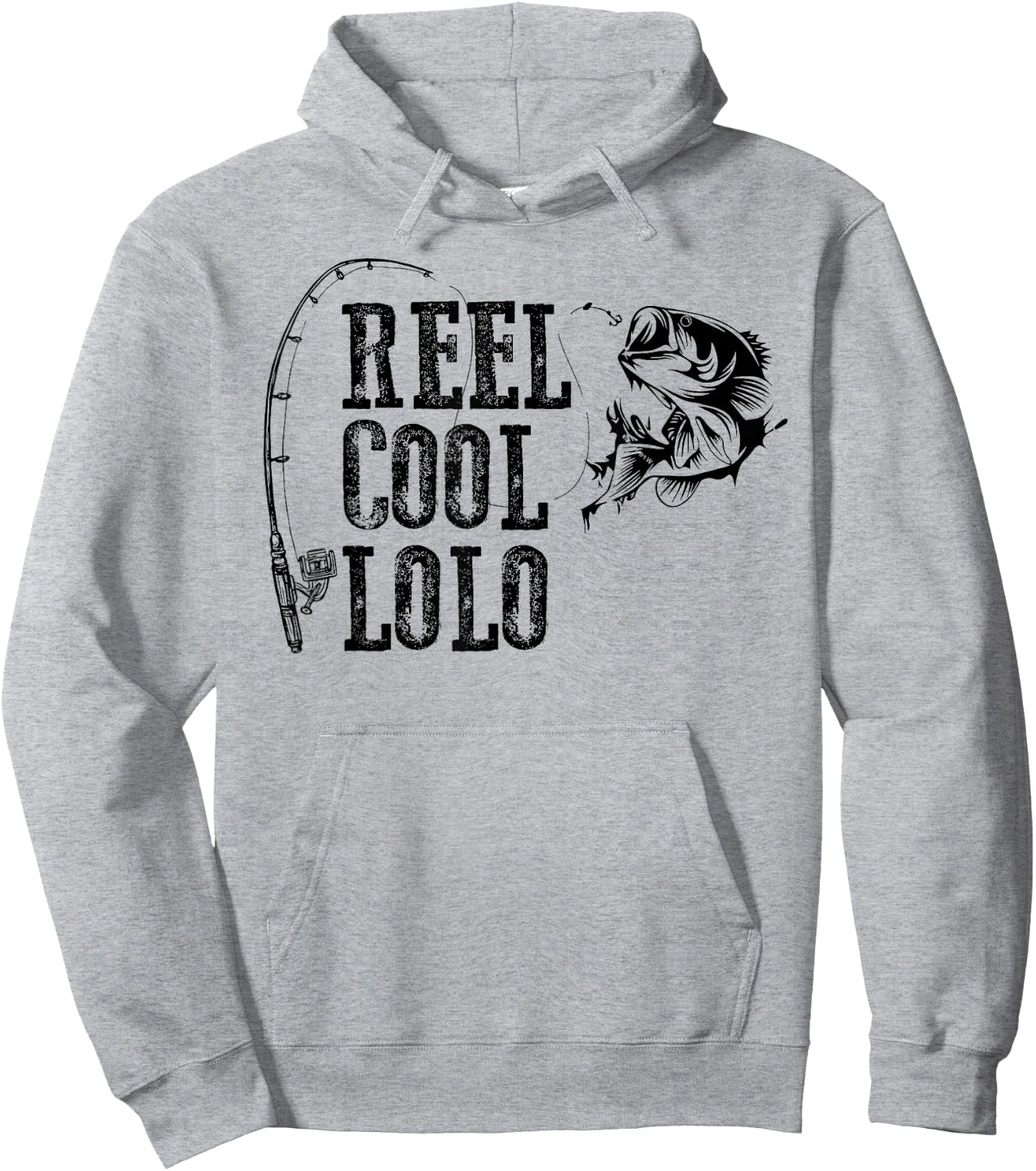 Lolo Fishing: Reel Cool Lolo Funny Gift Hoodie - Hoodie | Ash