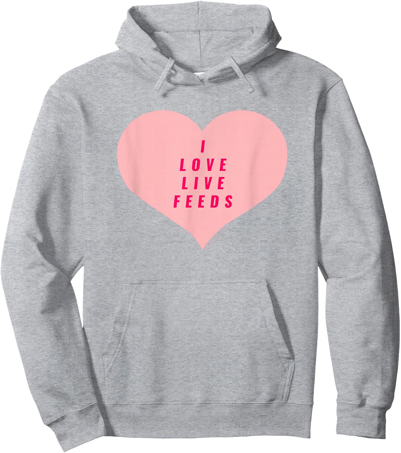 Big Brother Heart Live Feeds Hoodie - Hoodie | Ash