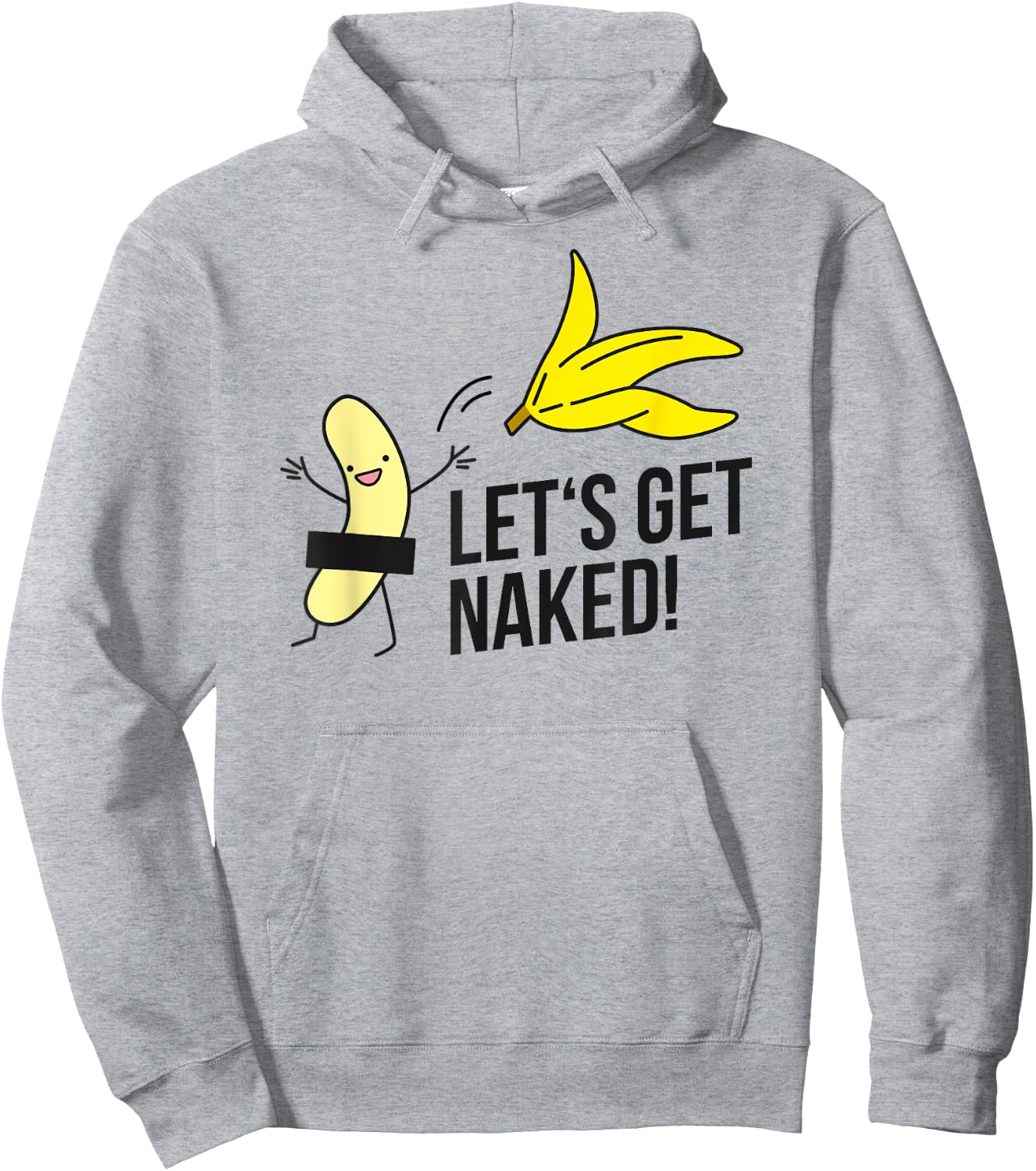 Let's get naked! nudist banana nude banana undressing freedom Hoodie - Hoodie | Ash