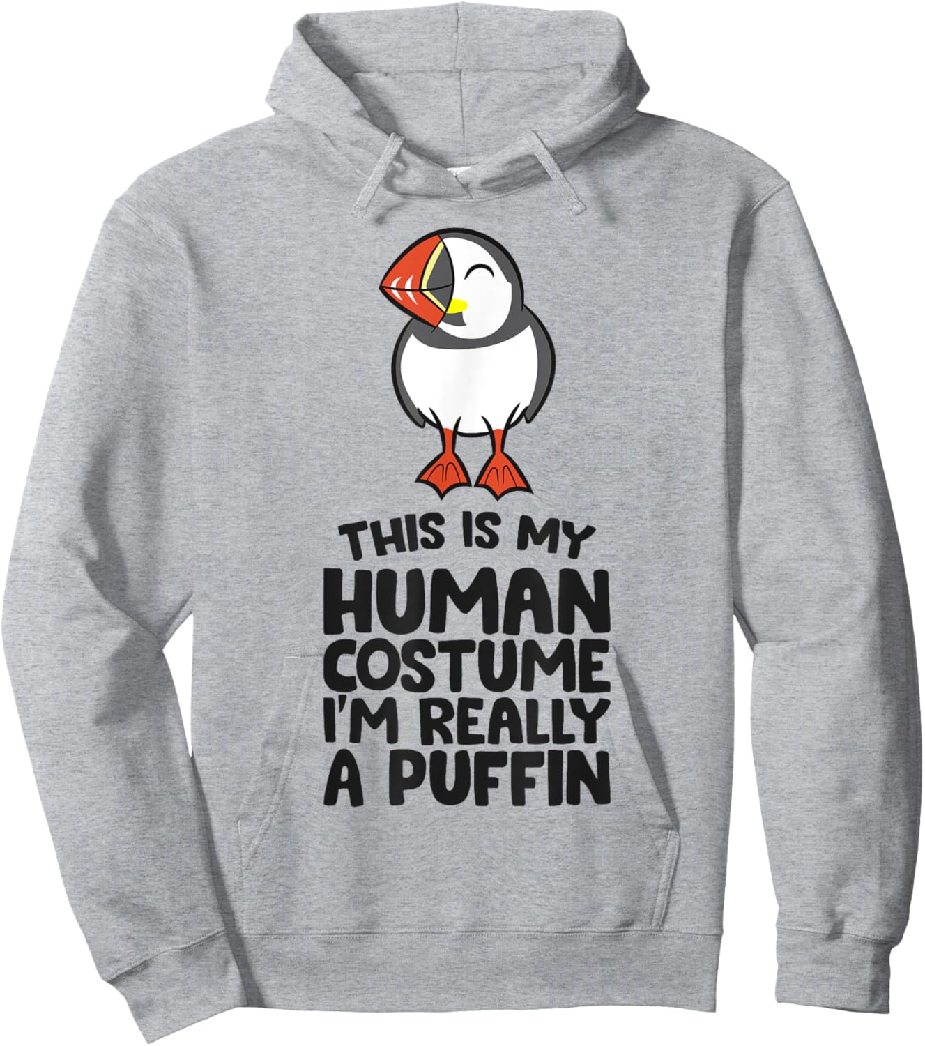 This Is My Human Costume I'm Really A Puffin Hoodie - Hoodie | Ash