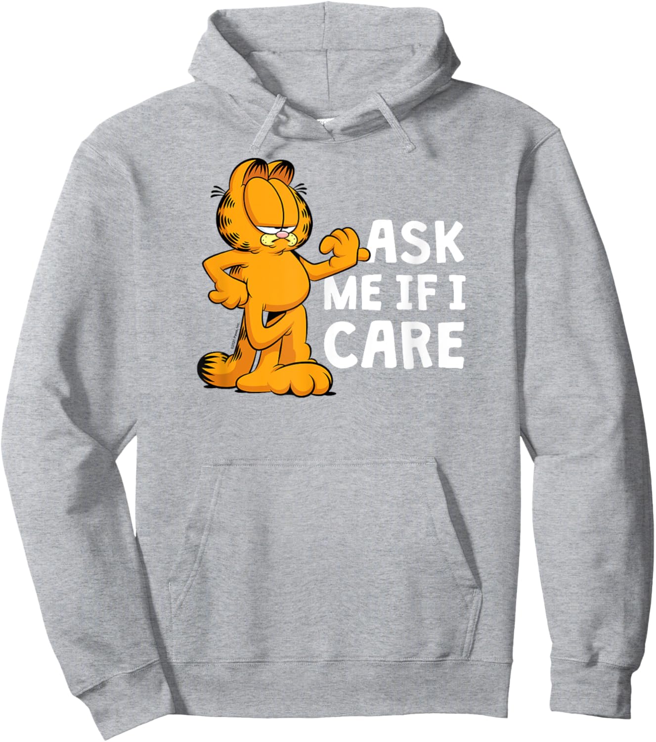 Garfield - Ask Me If I Care Hoodie - Hoodie | Ash