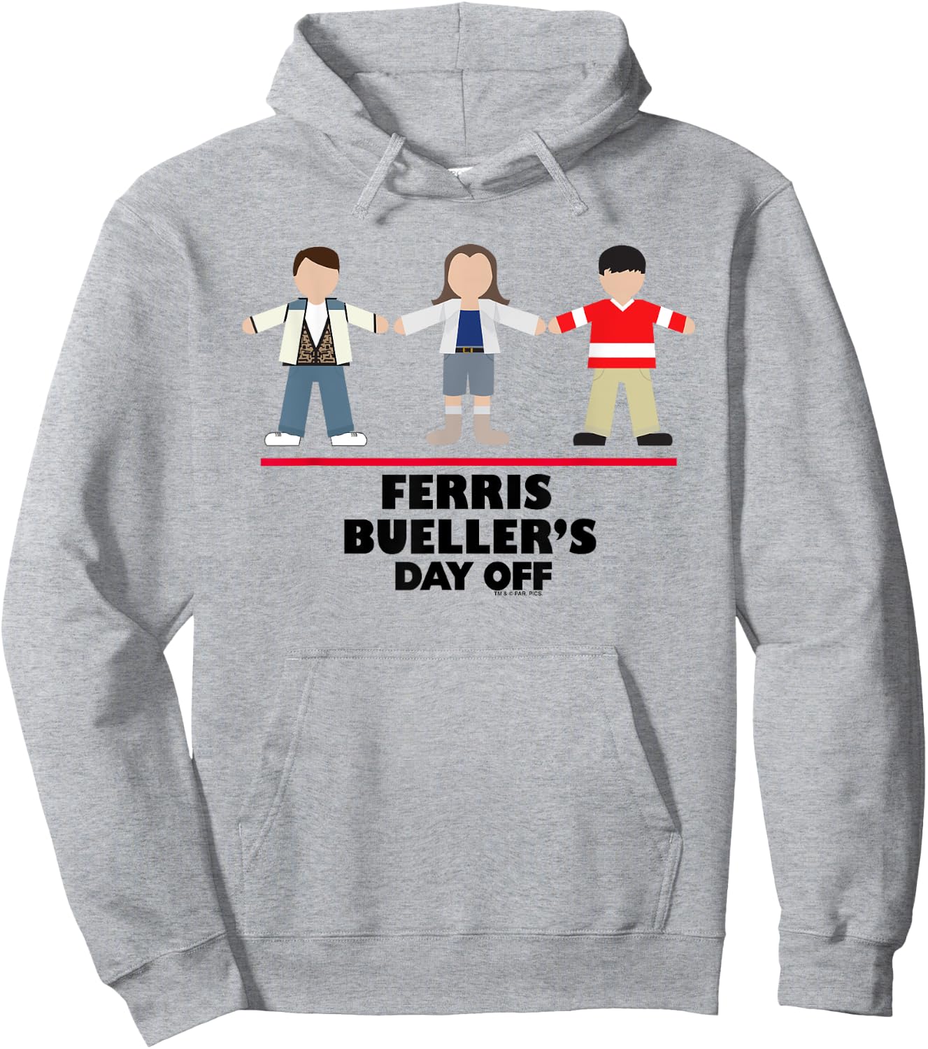 Ferris Bueller's Day Off Sloane & Cameron Cartoon Trio Hoodie - Hoodie | Ash