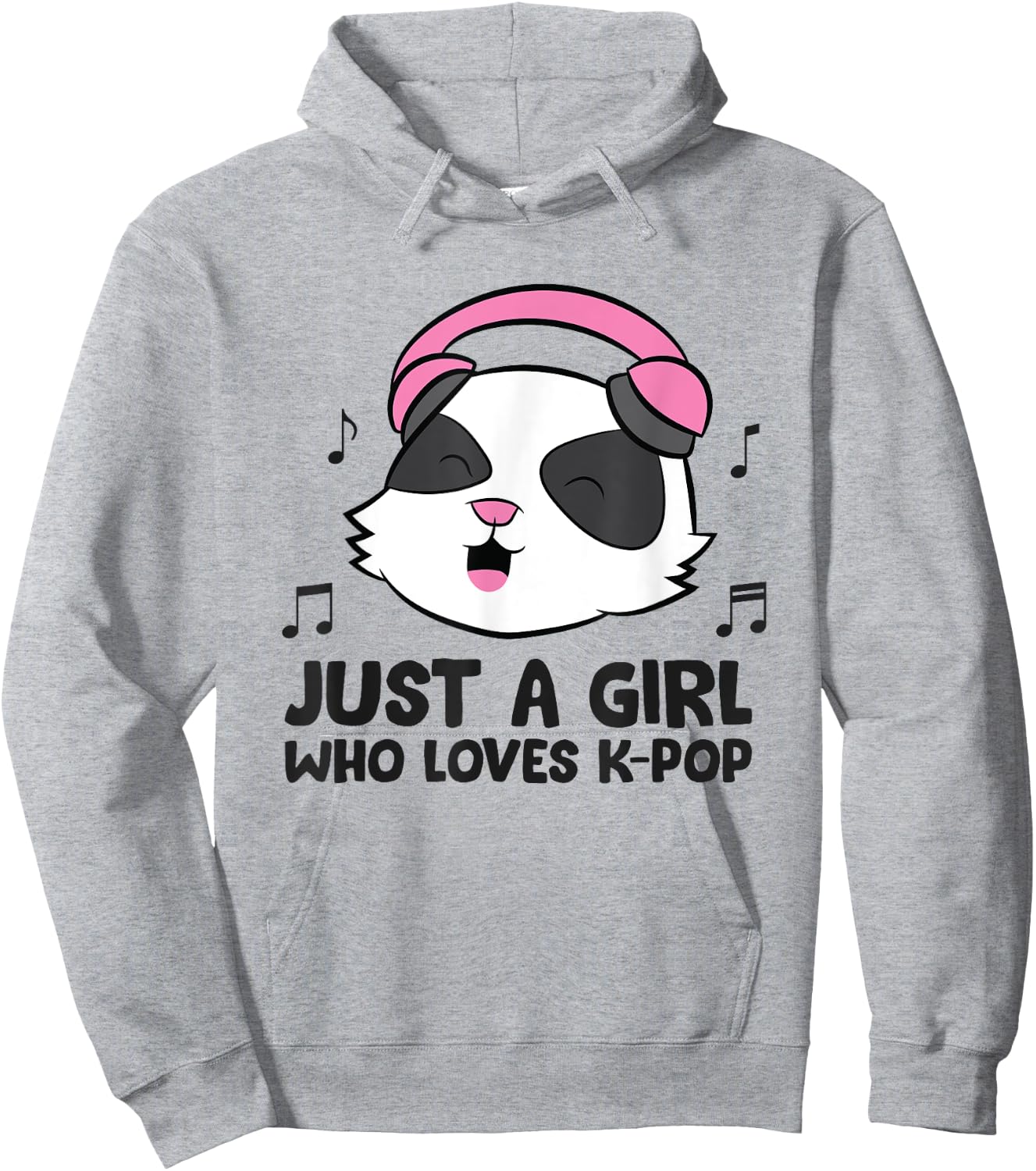 Just a Girl Who Loves K-Pop Music Hoodie - Hoodie | Ash