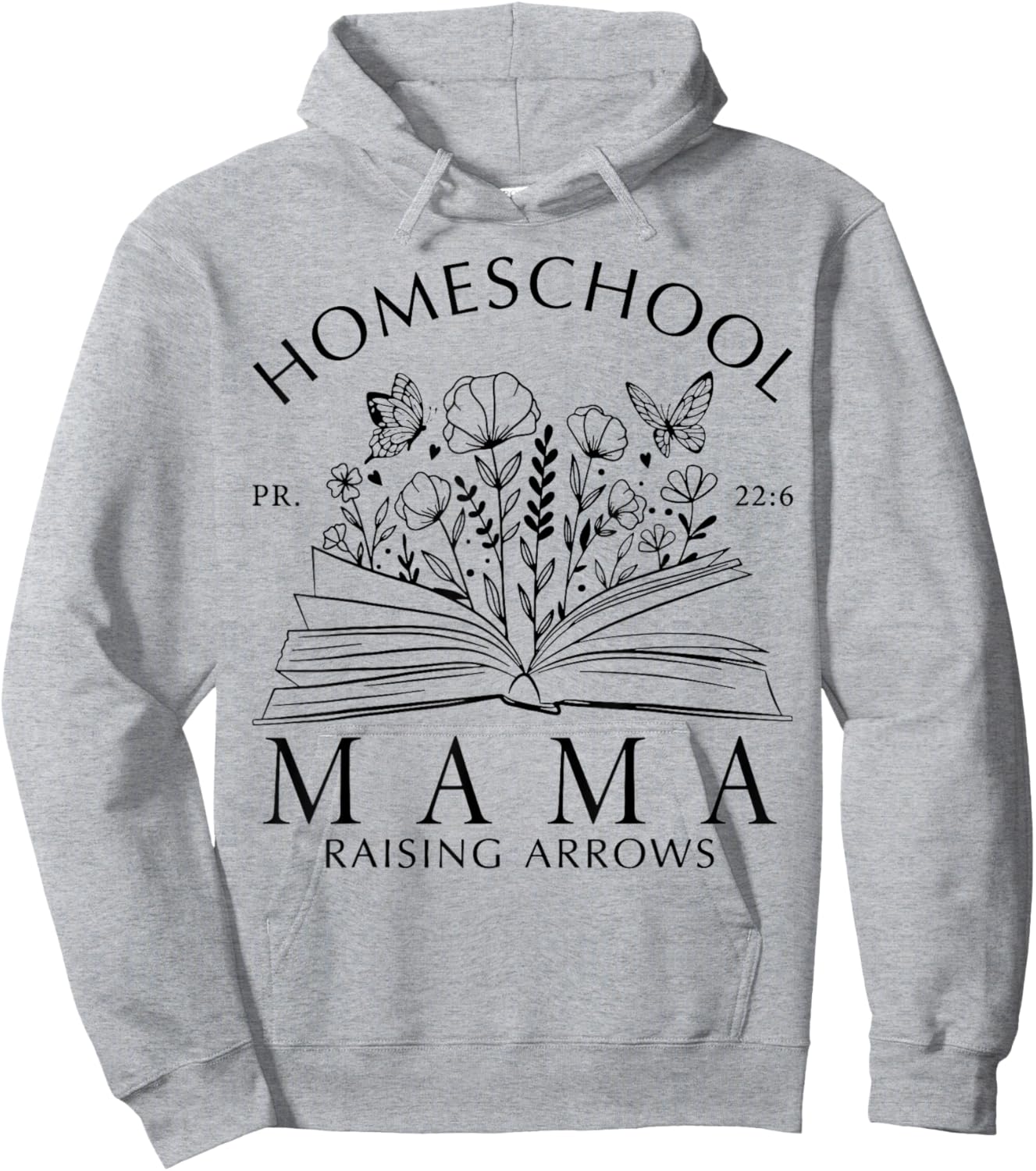 Homeschool Mama Raising Arrows Christian Mother's Day Hoodie - Hoodie | Ash