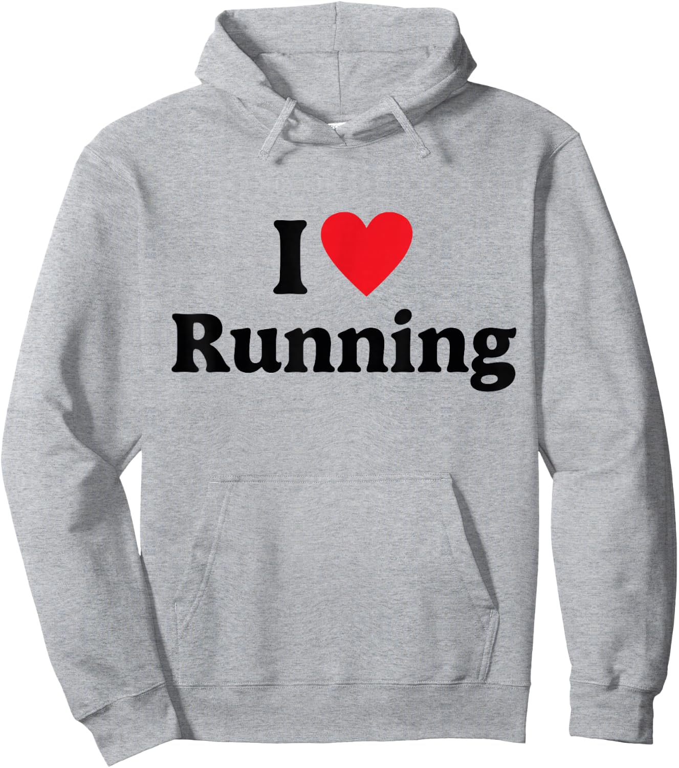 I love Running Hoodie - Hoodie | Ash