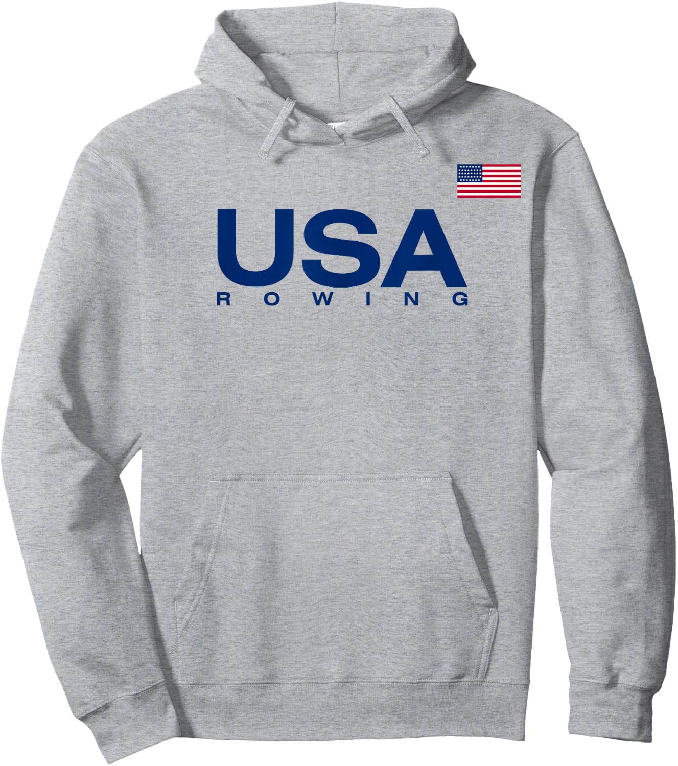 USA Rowing Flag Hoodie - Hoodie | Ash