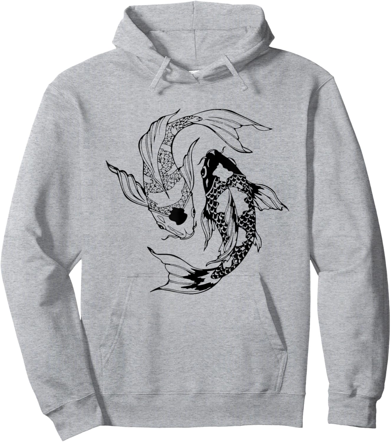 Koi Fish Aesthetic Japanese Art Hoodie - Hoodie | Ash