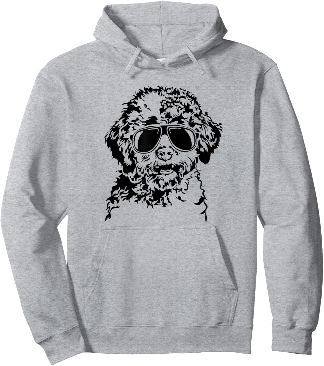 Funny Lagotto Romagnolo Dogs with Sunglasses Cool Dog Hoodie - Hoodie | Ash