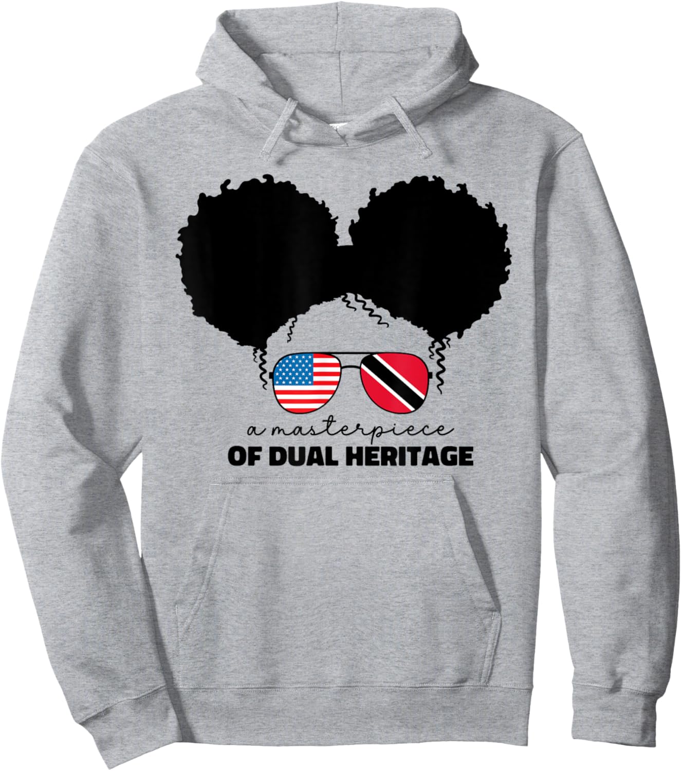 Half American And Trinidadian Usa Trinidad Tobago Kids Girls Hoodie - Hoodie | Ash
