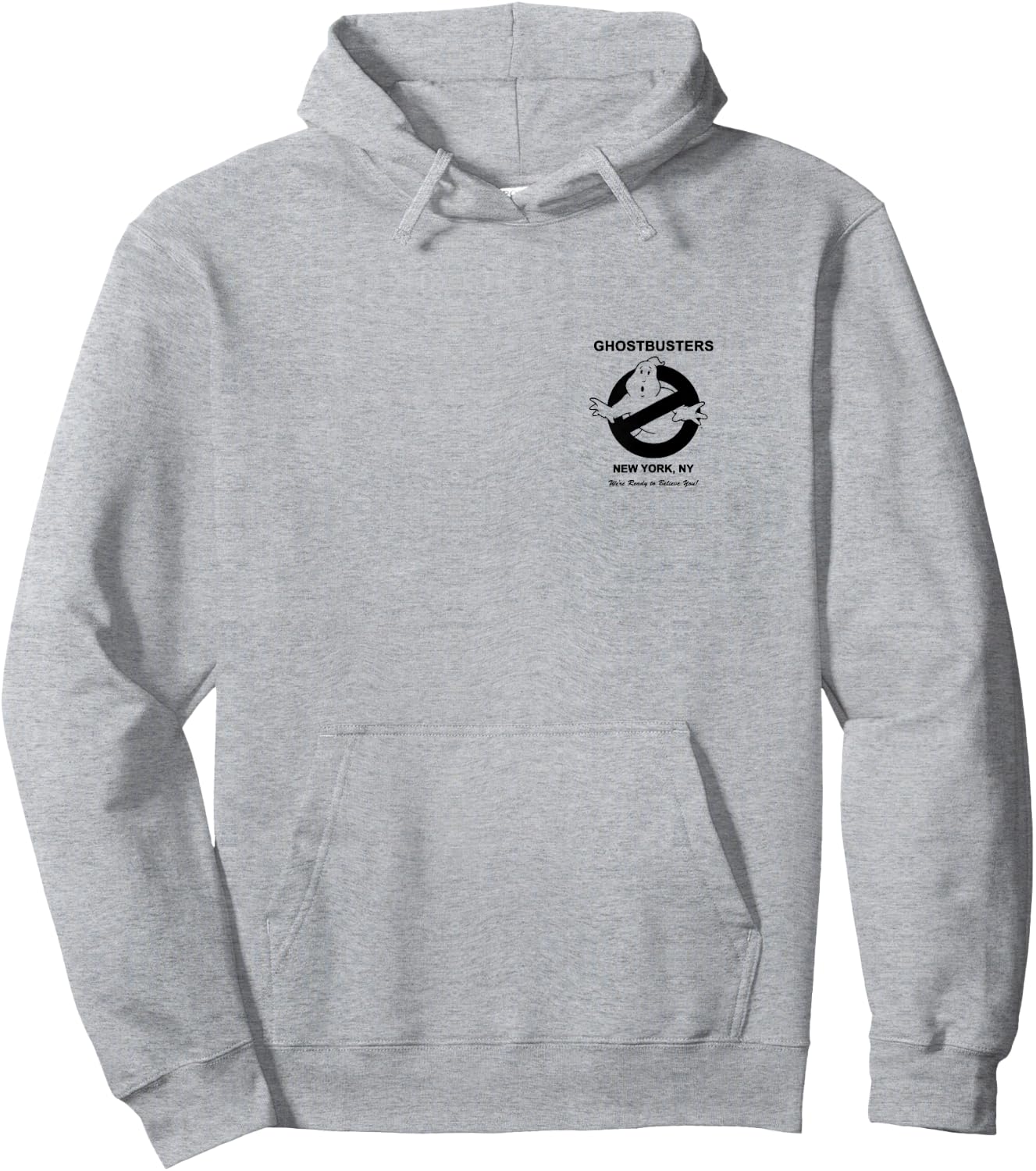 Ghostbusters Vintage Ad Front and Back Movie Hoodie - Hoodie | Ash