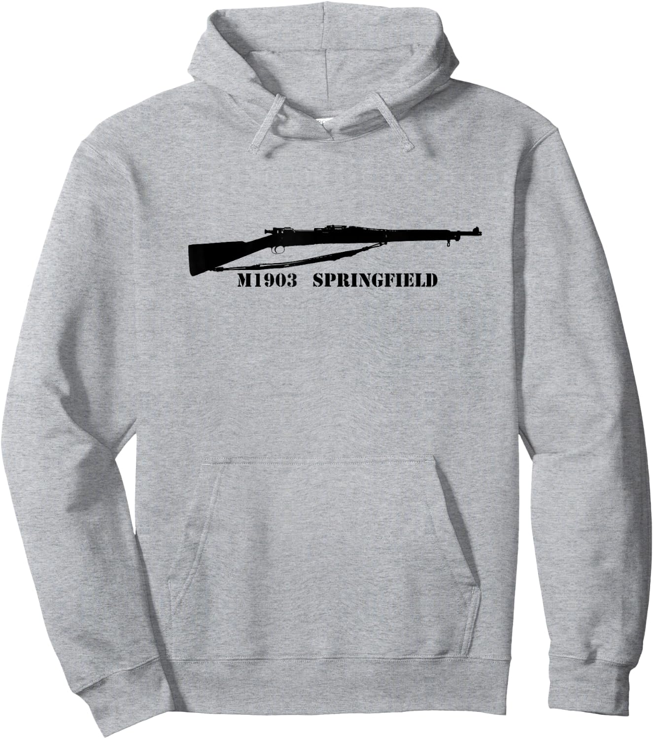 Springfield 1903 Shirt 1903A3 WW1 WWI WWII WW2 Sniper 30-06 Hoodie - Hoodie | Ash