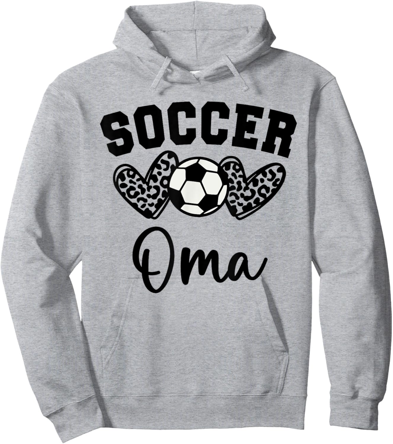 Soccer Oma Matching Family Soccer Hoodie - Hoodie | Ash