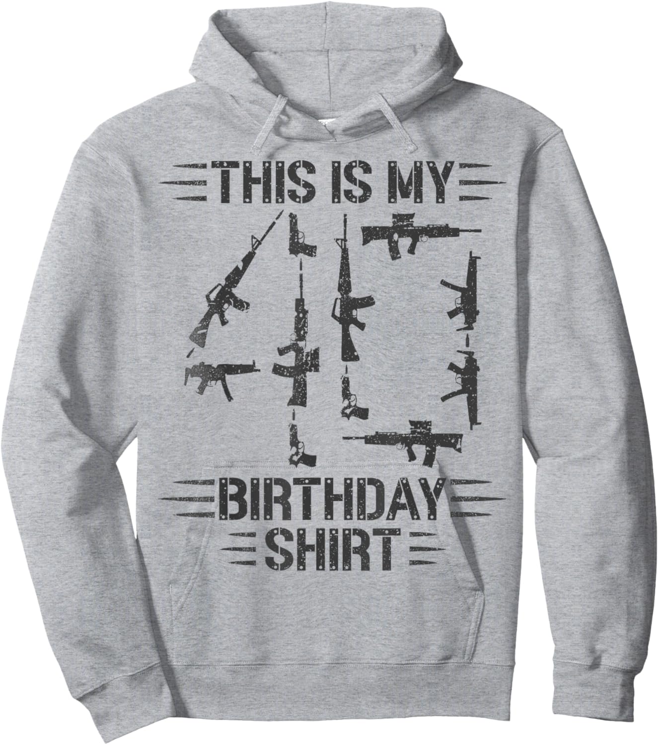 40th Birthday for 40 Years Old Guns and Weapons Owner Hoodie - Hoodie | Ash