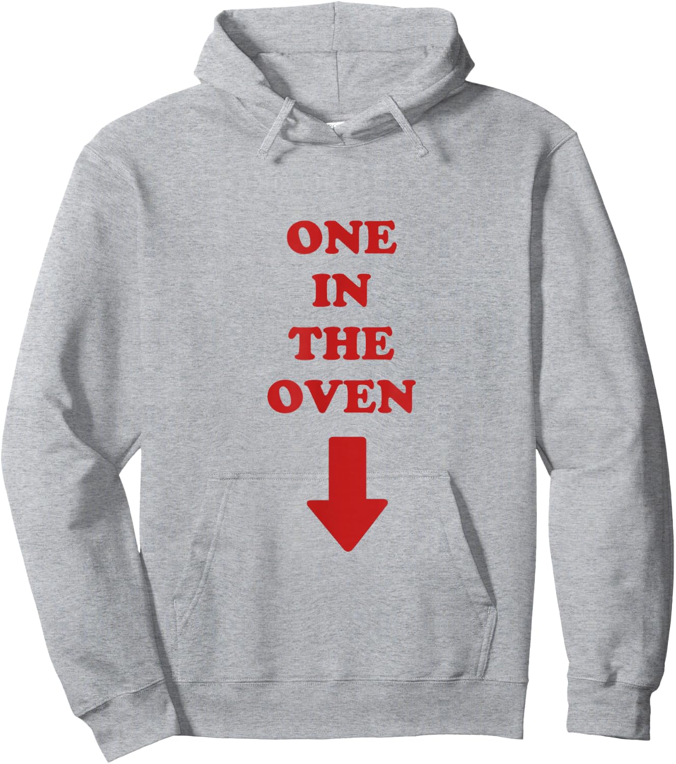 One in the Oven Pregnant Expecting Mother Police Academy Hoodie - Hoodie | Ash
