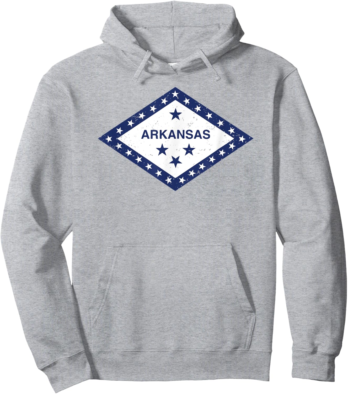 Arkansas Flag Shirt Hoodie - Hoodie | Ash