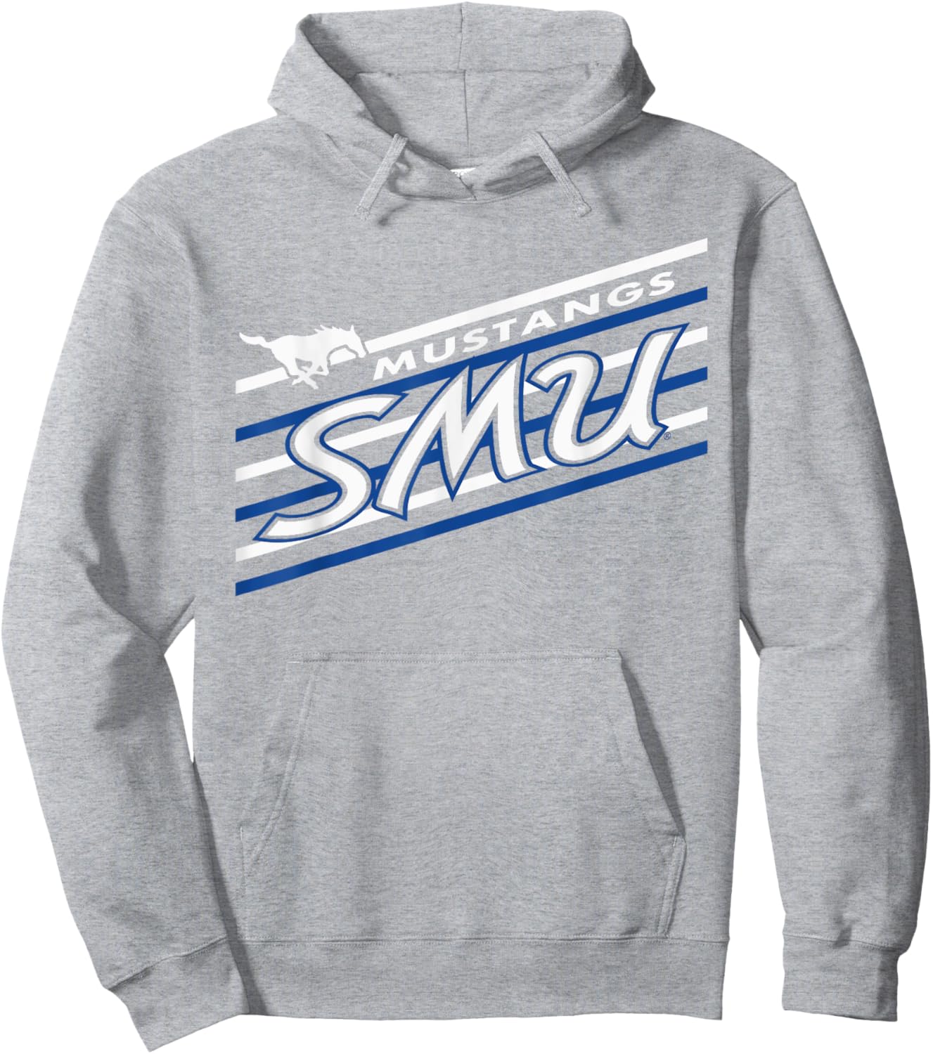 SMU Mustangs Retro Performer Red Officially Licensed Hoodie - Hoodie | Ash