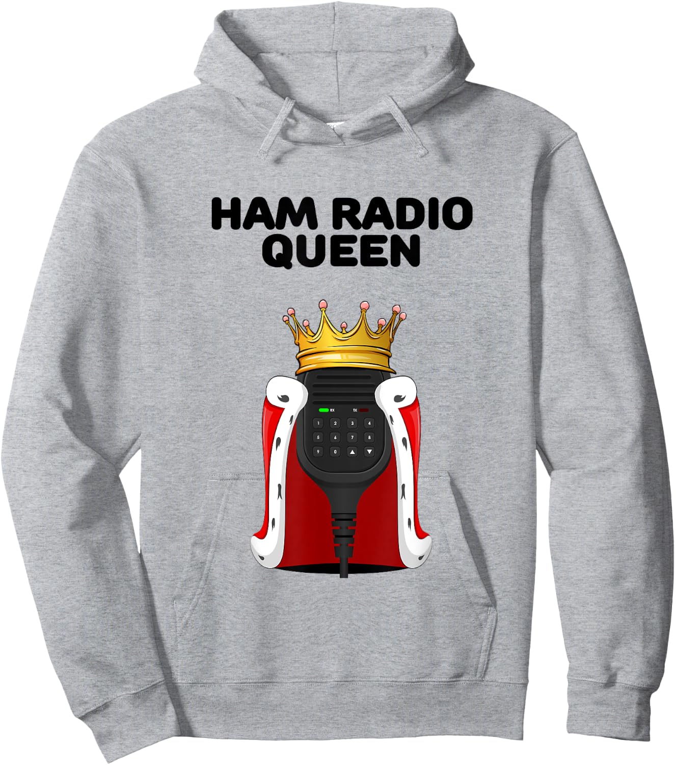 Ham Radio Queen | Girls Ham Radio | Ham Radio Hoodie - Hoodie | Ash