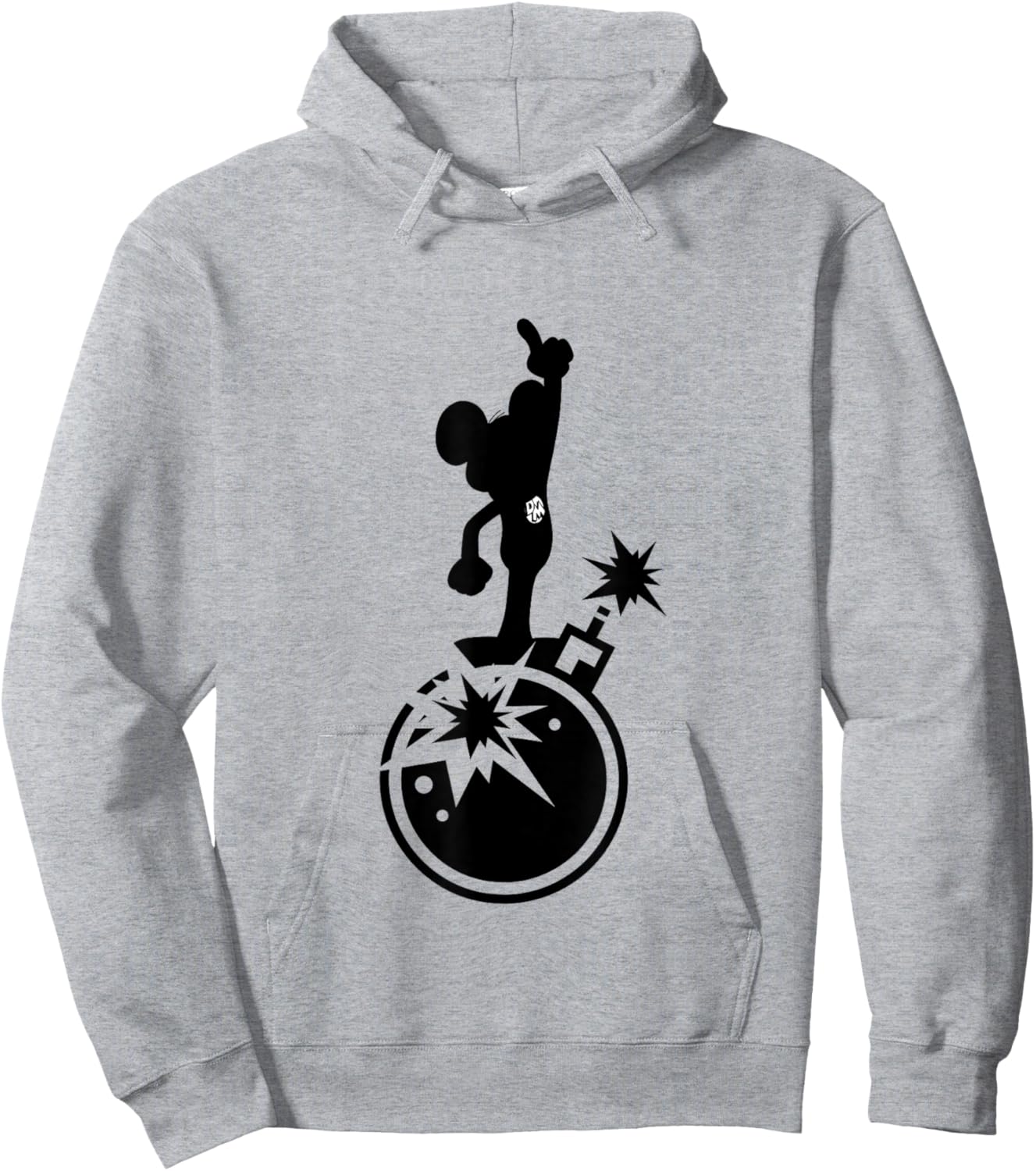 Danger Mouse Explosion Silhouette Hoodie - Hoodie | Ash