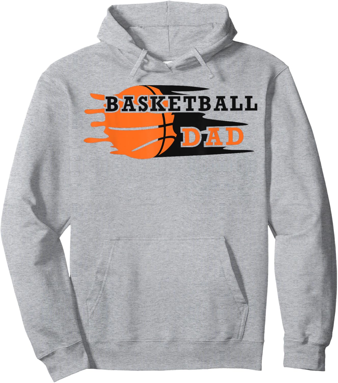 Vintage Proud Basketball Dad Fathers Day Basketball Player Hoodie - Hoodie | Ash