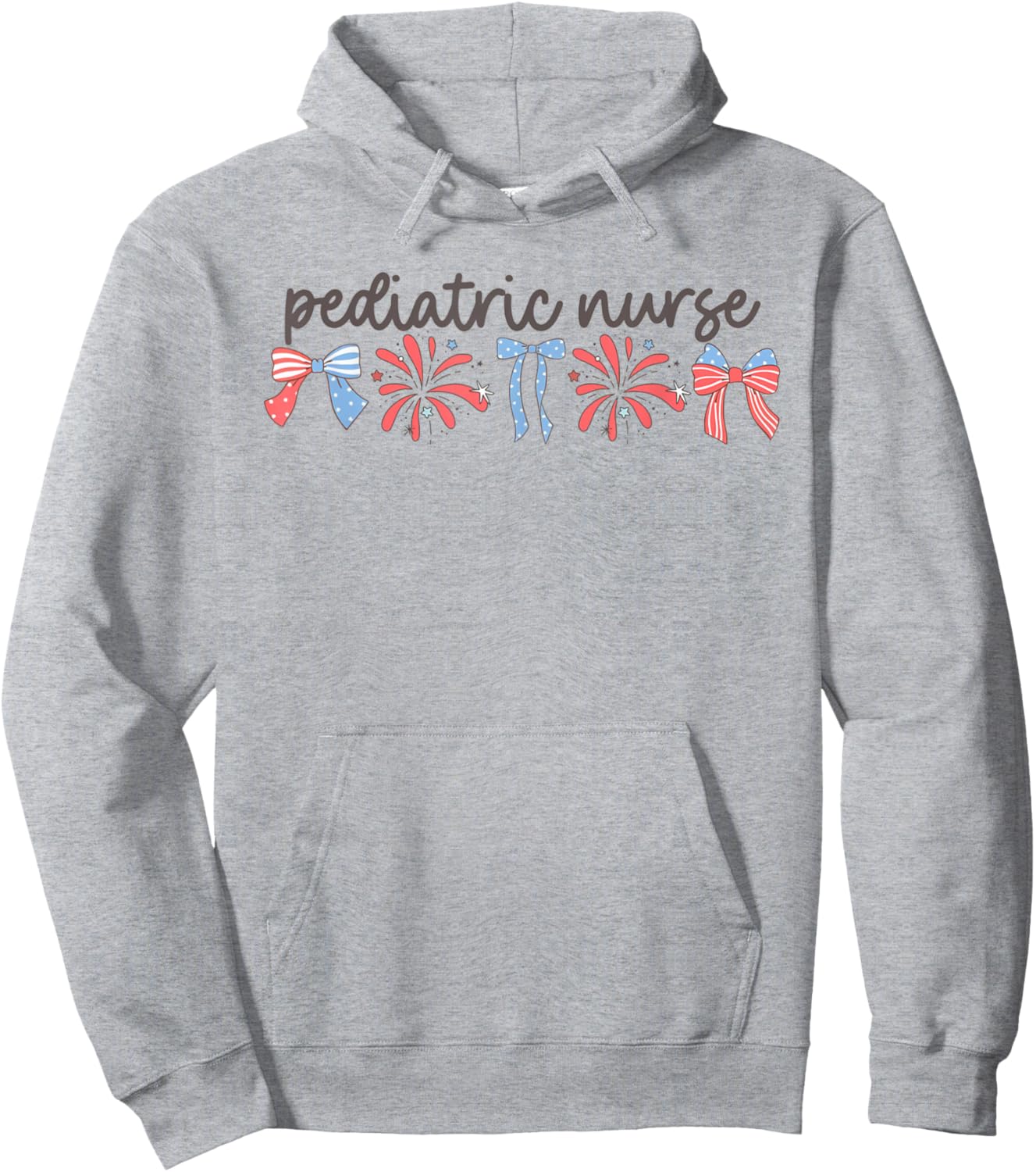 Pediatric Nurse 4th of July Peds Nurse Pediatric Nurse Women Men Hoodie - Hoodie | Ash