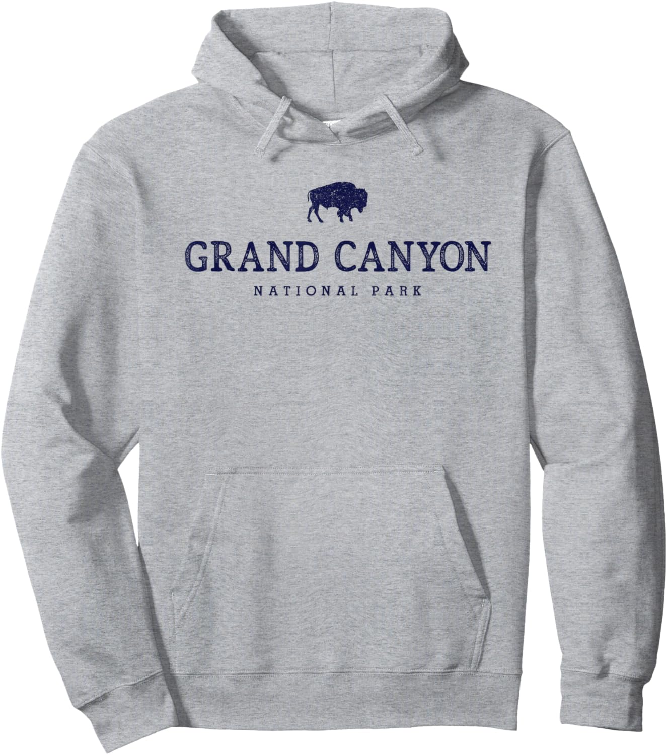 Grand Canyon National Park Arizona Bison Men Souvenir Hoodie - Hoodie | Ash