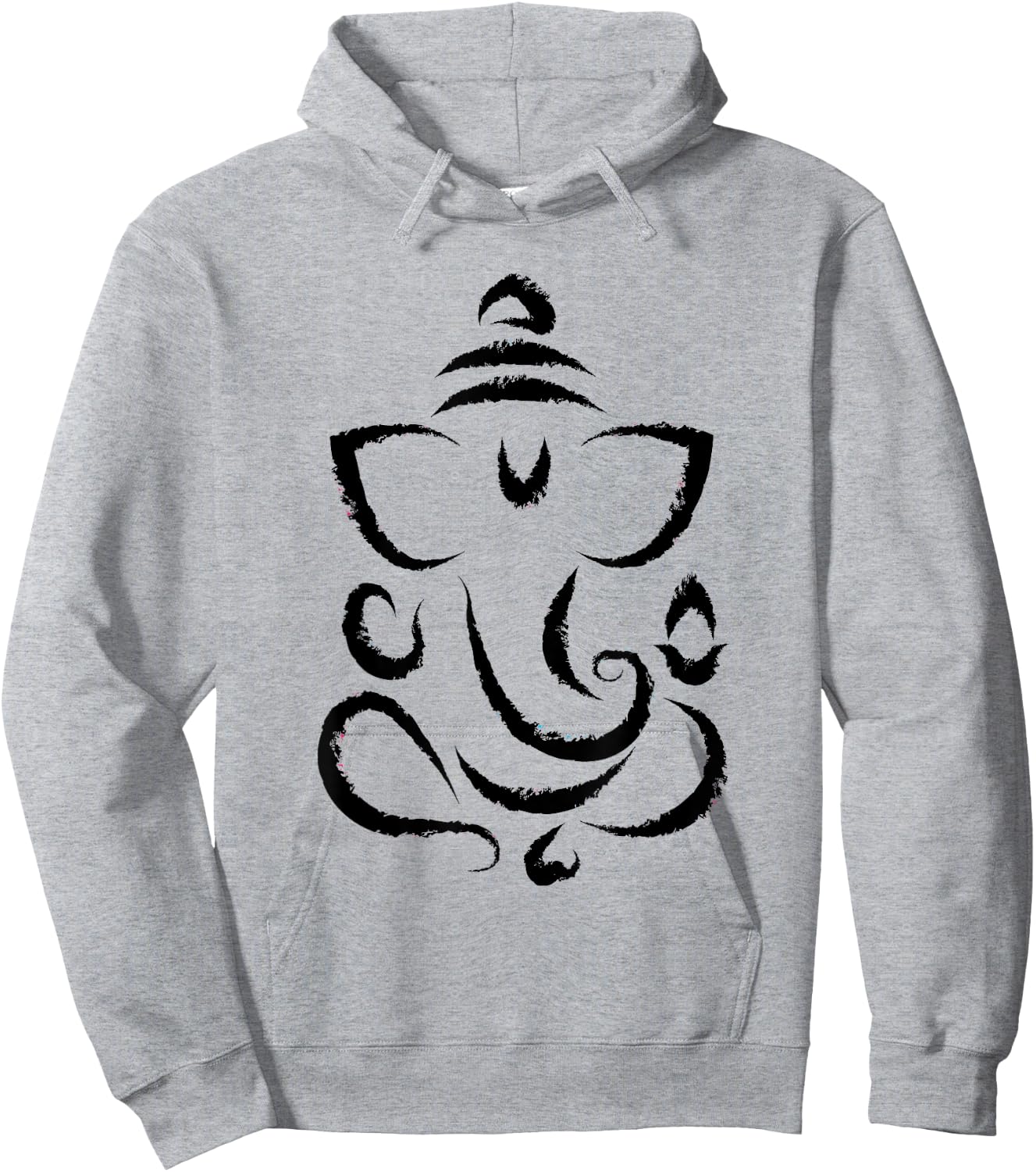 Yoga Hindu Indian Meditation Deepavali Diwali Rangoli Ganesh Hoodie - Hoodie | Ash