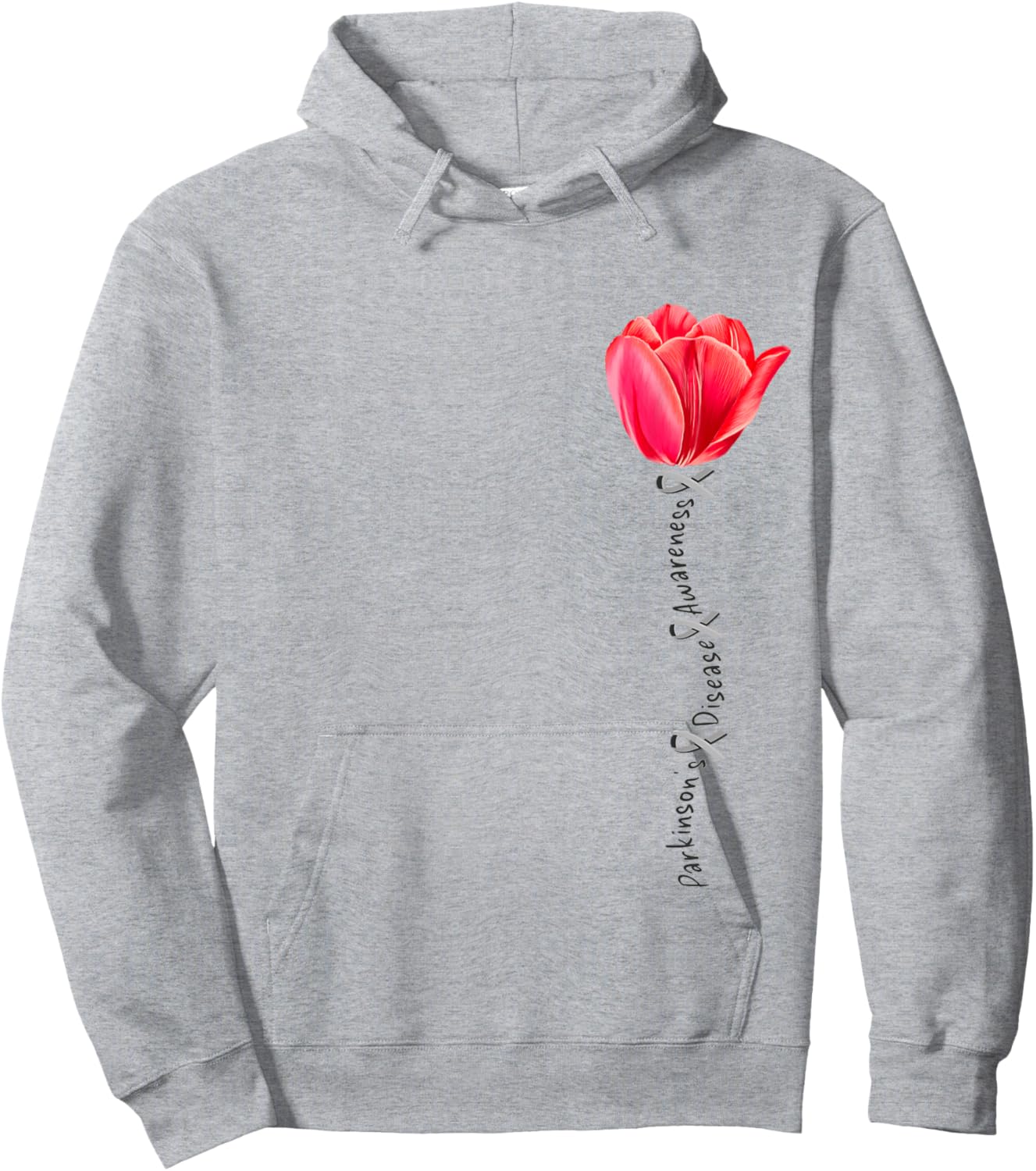 Parkinson's Disease Awareness Tulip April Month Hoodie - Hoodie | Ash