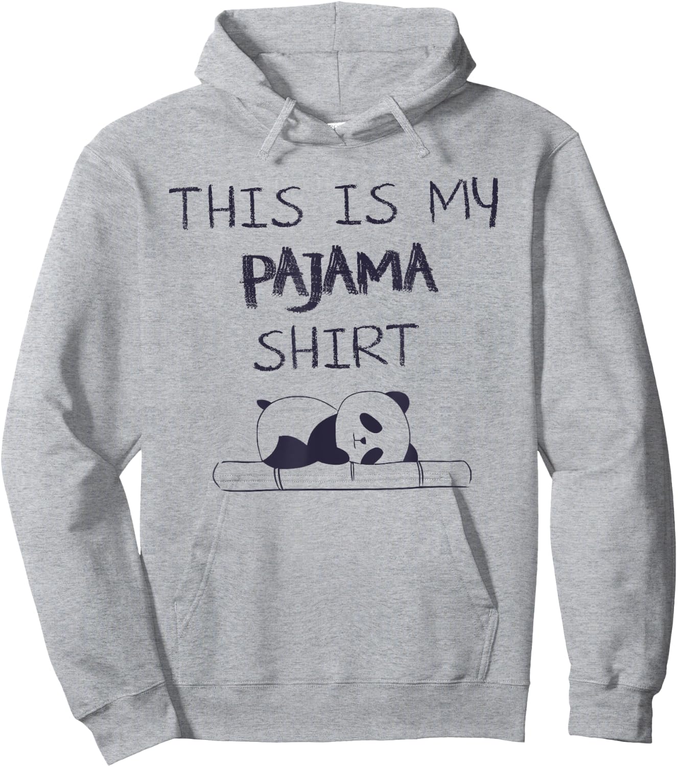 This Is My Pajama Shirt Funny Panda Family Pajamas Gift Hoodie - Hoodie | Ash