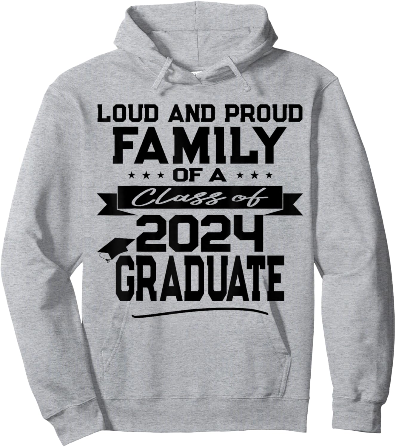 Fun Matching Family of a Class of 2024 Graduate Hoodie - Hoodie | Ash