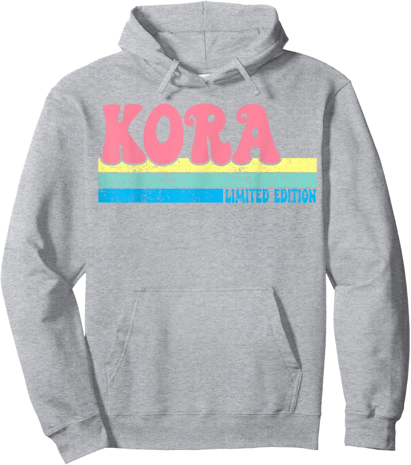 KORA Name Personalized Cute Idea Groovy Women KORA Hoodie - Hoodie | Ash