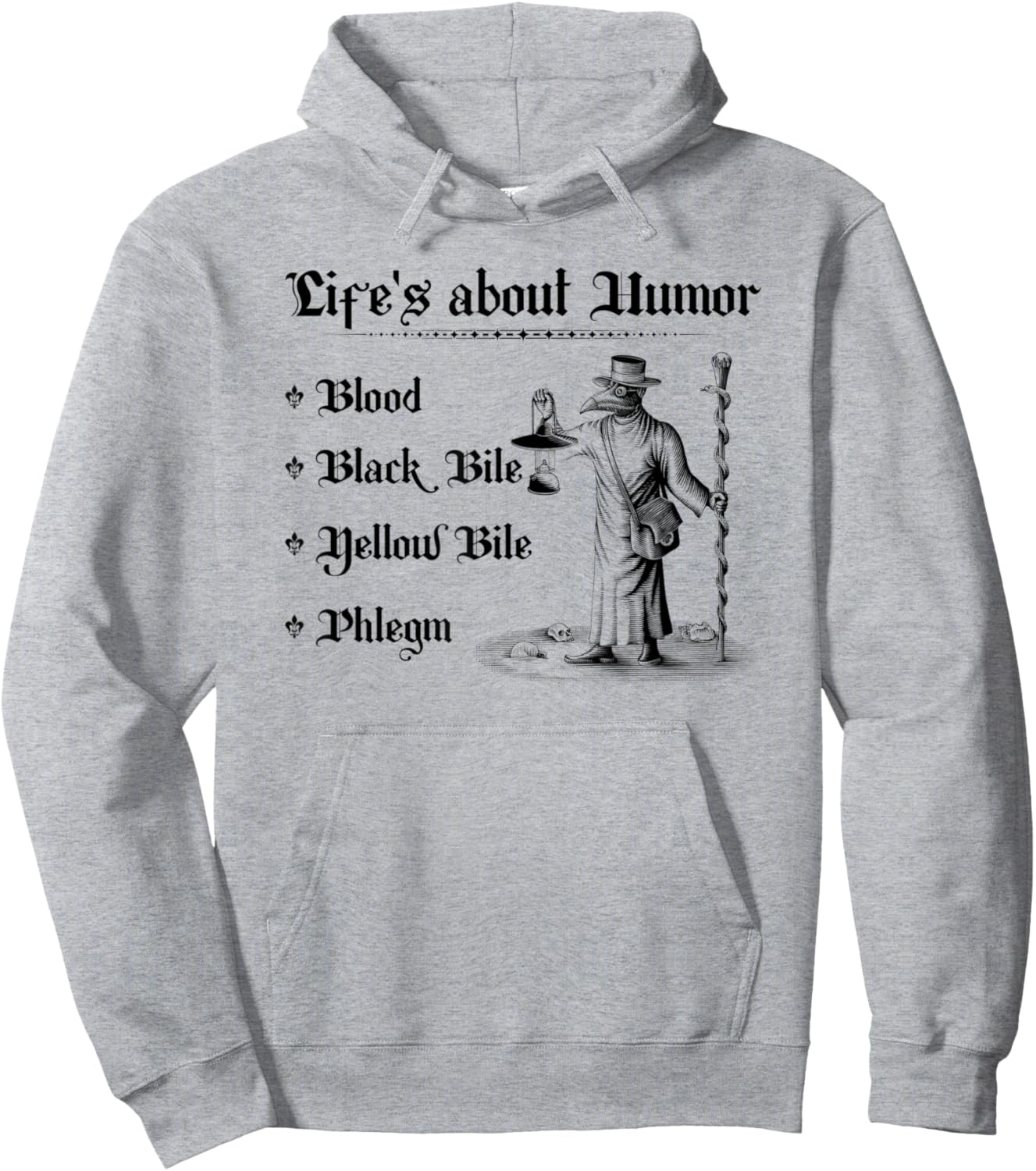 Renaissance Festival, Medieval Plague Doctor, Ren Faire Hoodie - Hoodie | Ash