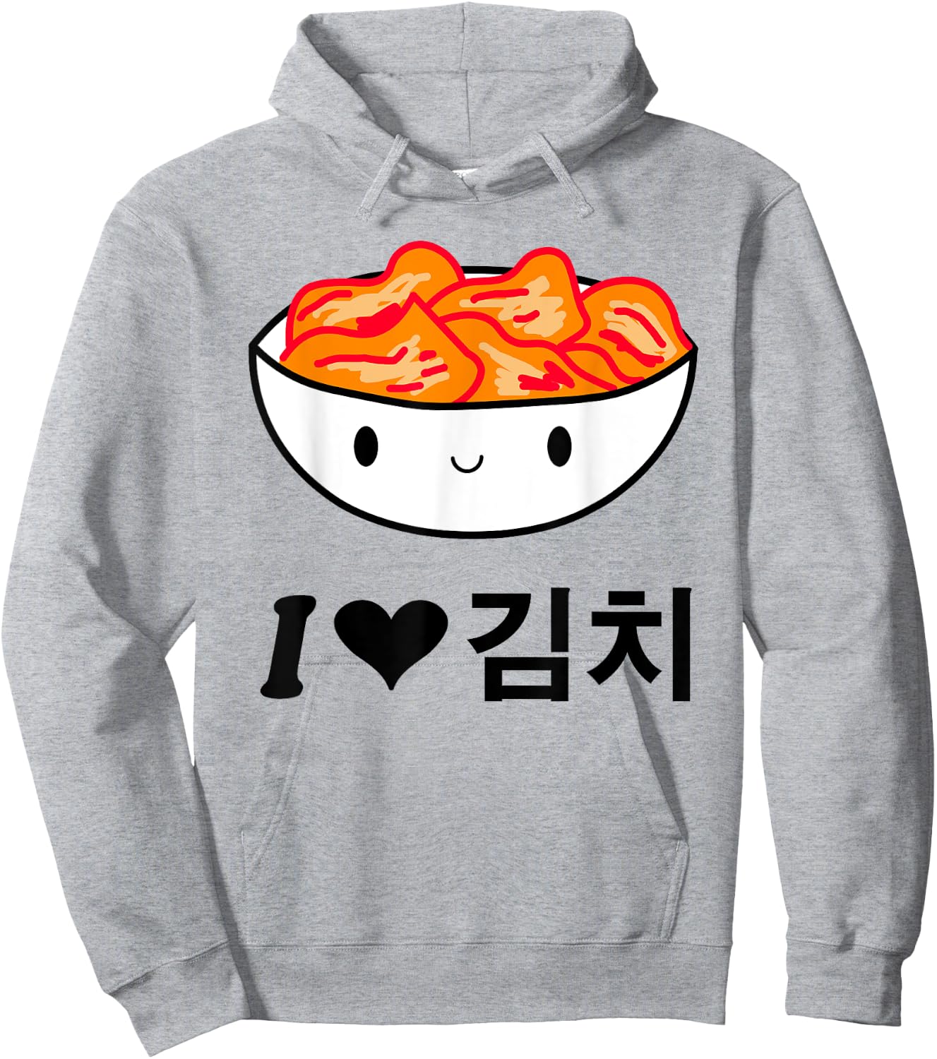 Cute I Love Kimchi South Korean Apparel Gift Kpop Hoodie - Hoodie | Ash