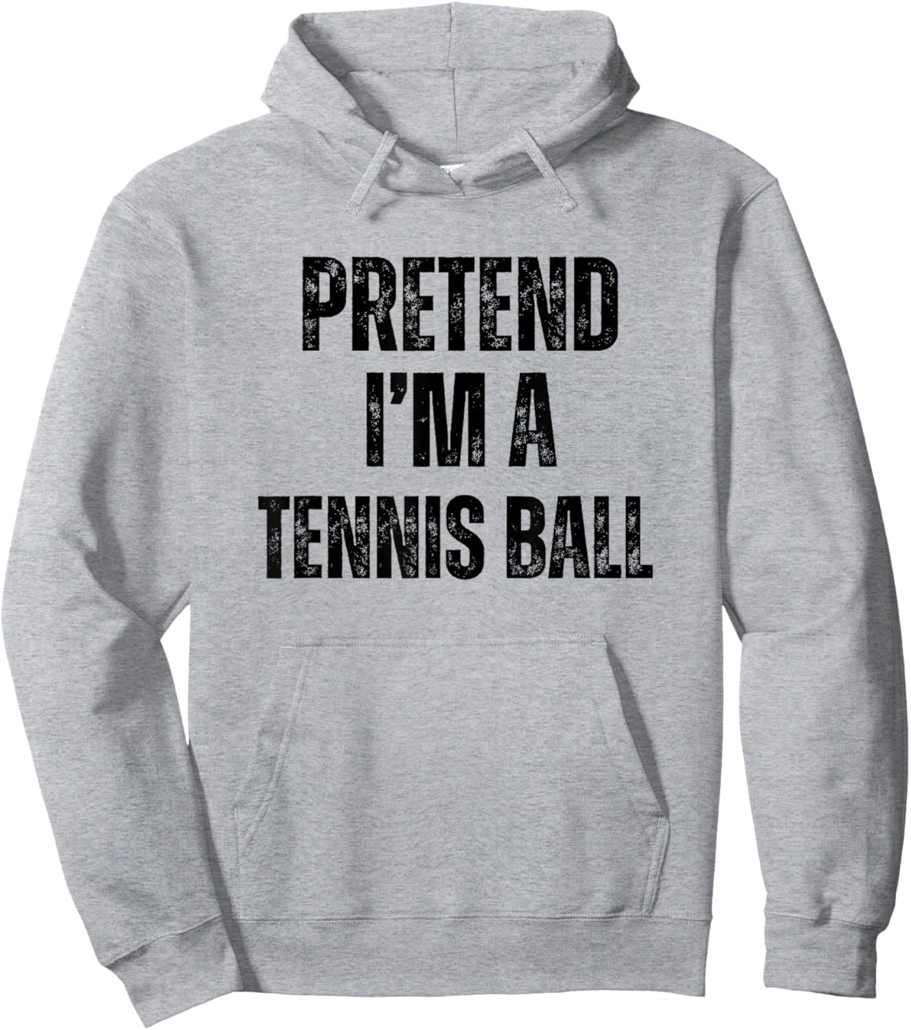 Pretend I'm A Tennis Ball Funny Halloween Easy Costume Hoodie - Hoodie | Ash
