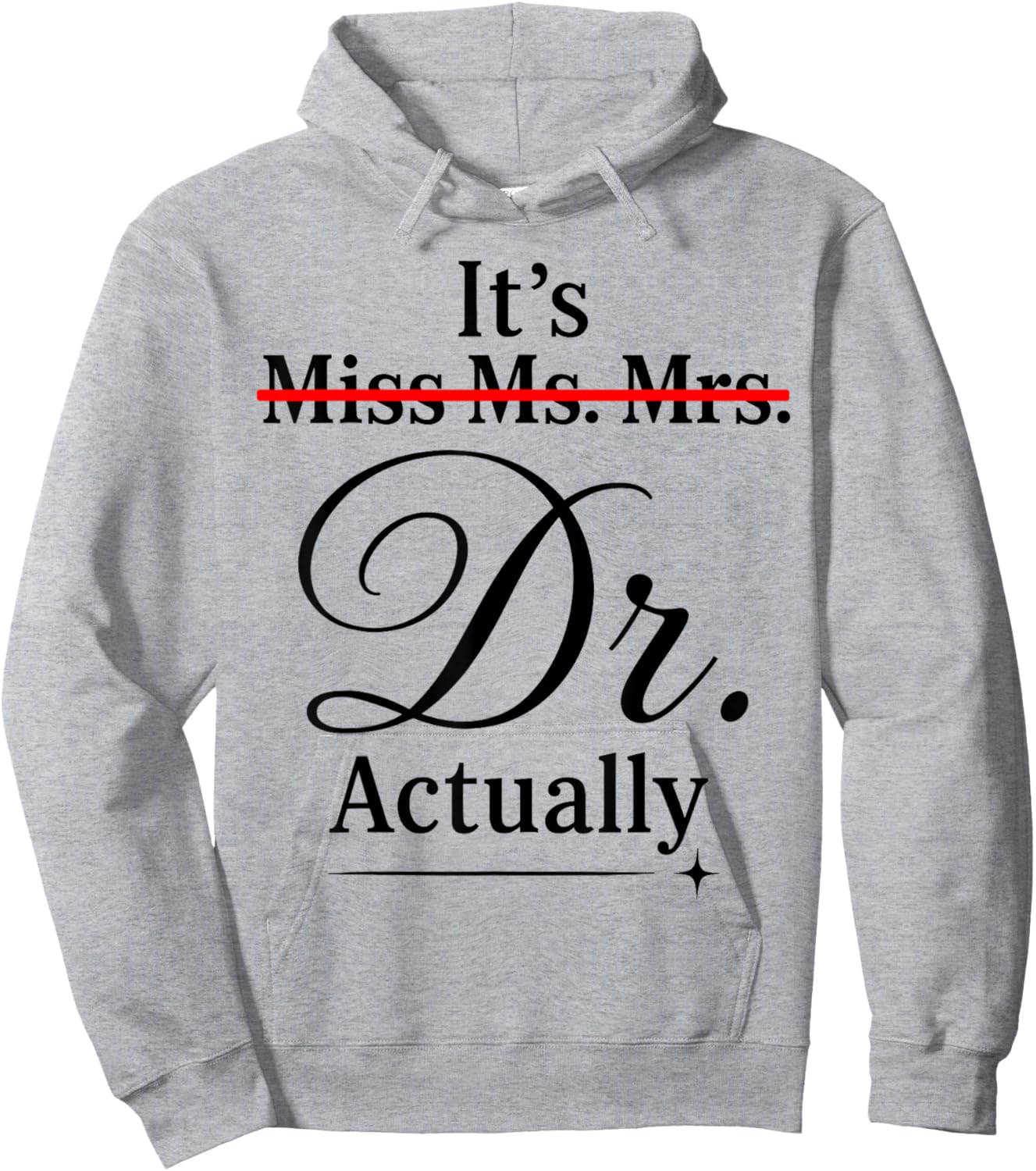 Doctoral Thesis Miss Ms. Mrs. Dr. Doctorate Doctor Hoodie - Hoodie | Ash