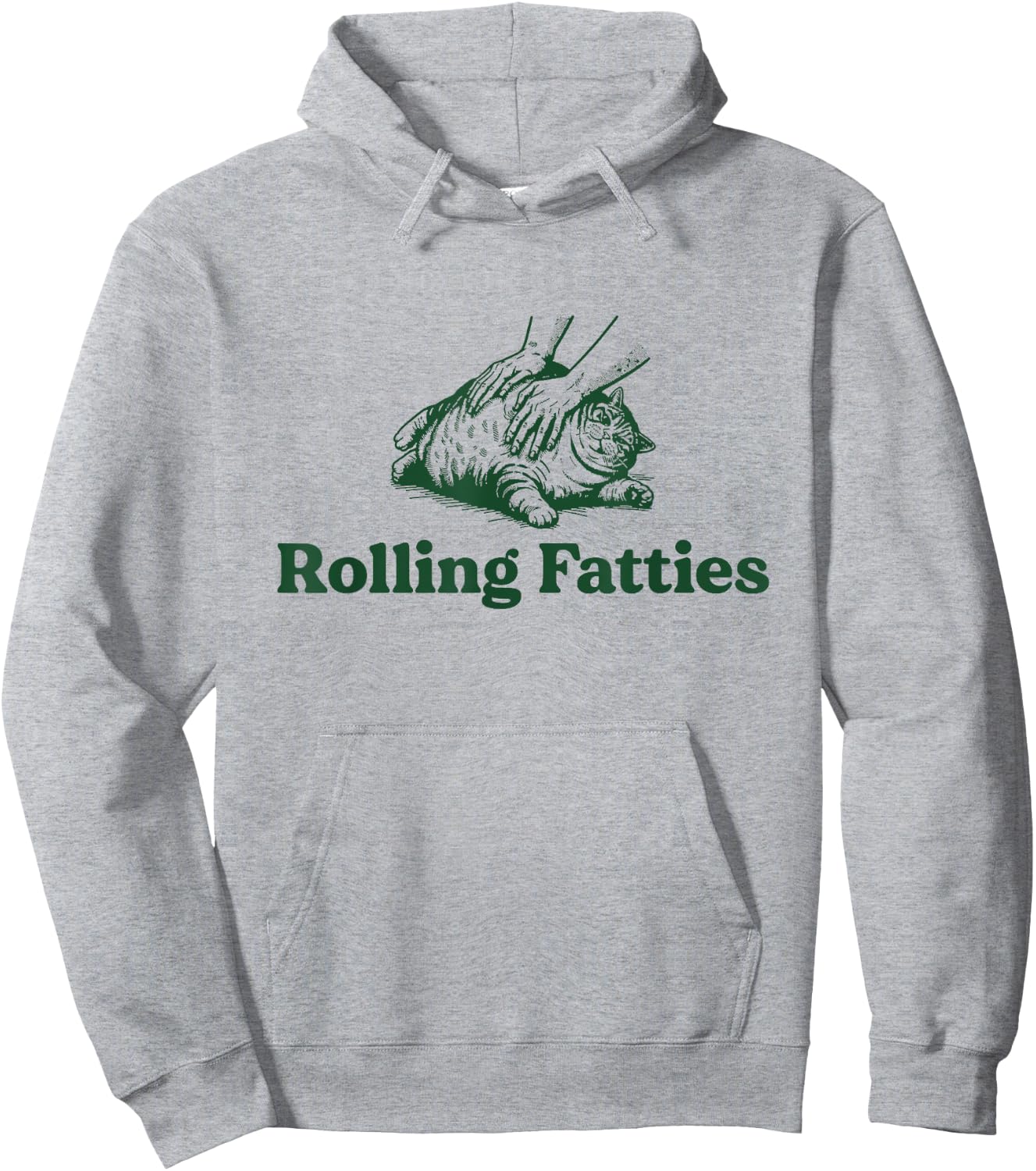 Cat Rolling Fatties - Funny Cat Lover Women Hoodie - Hoodie | Ash
