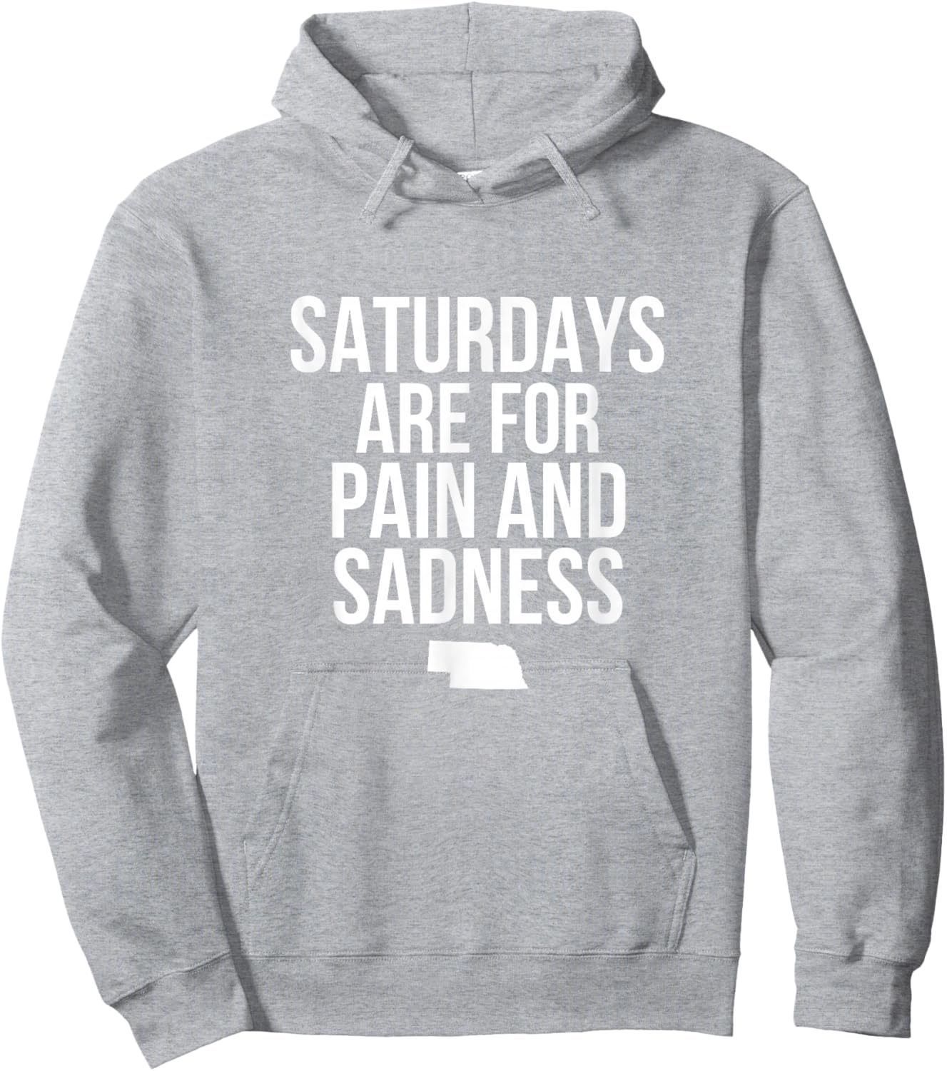 Saturdays Are For Pain And Sadness Red X-Small Modern Letter Print Hoodie - Hoodie | Ash