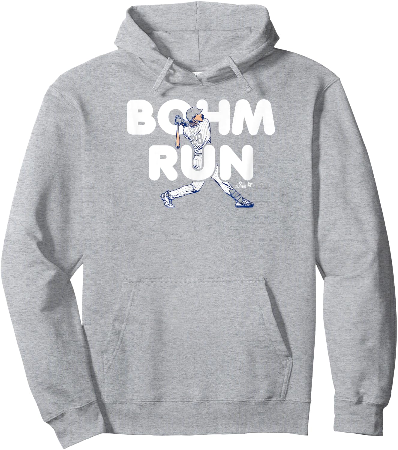 Alec Bohm - Bohm Run - Philadelphia Baseball Hoodie - Hoodie | Ash