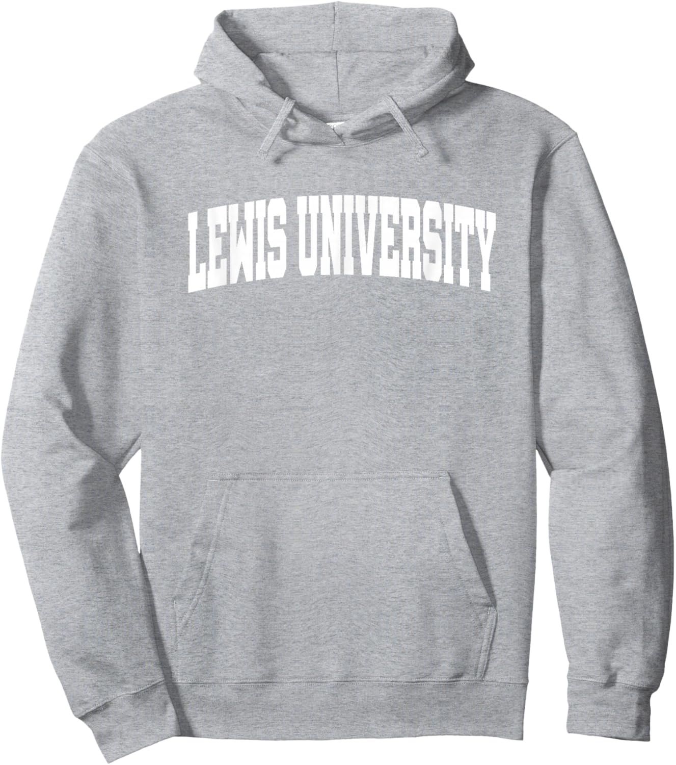 Lewis University Flyers School Name Arch Hoodie - Hoodie | Ash